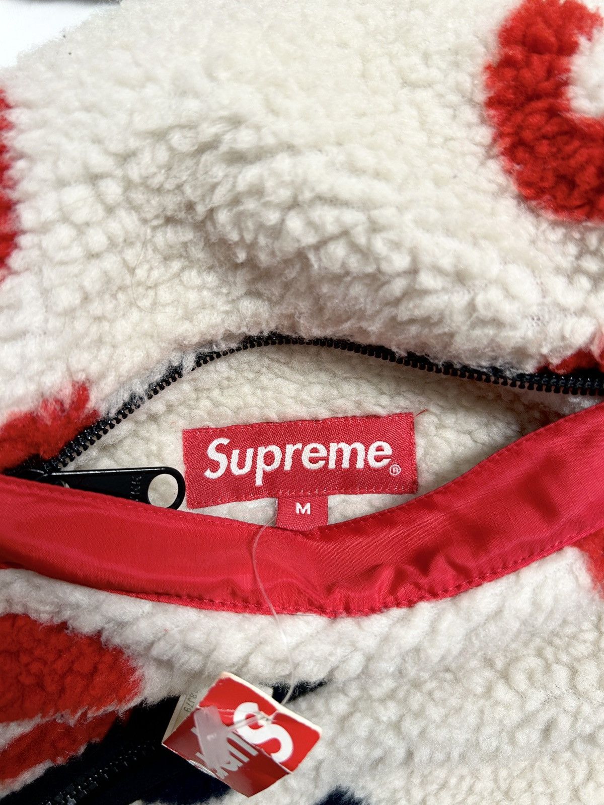 Supreme FW2018 Reversible Logo Fleece Jacket Size US M / EU 48-50 / 2 - 13 Thumbnail