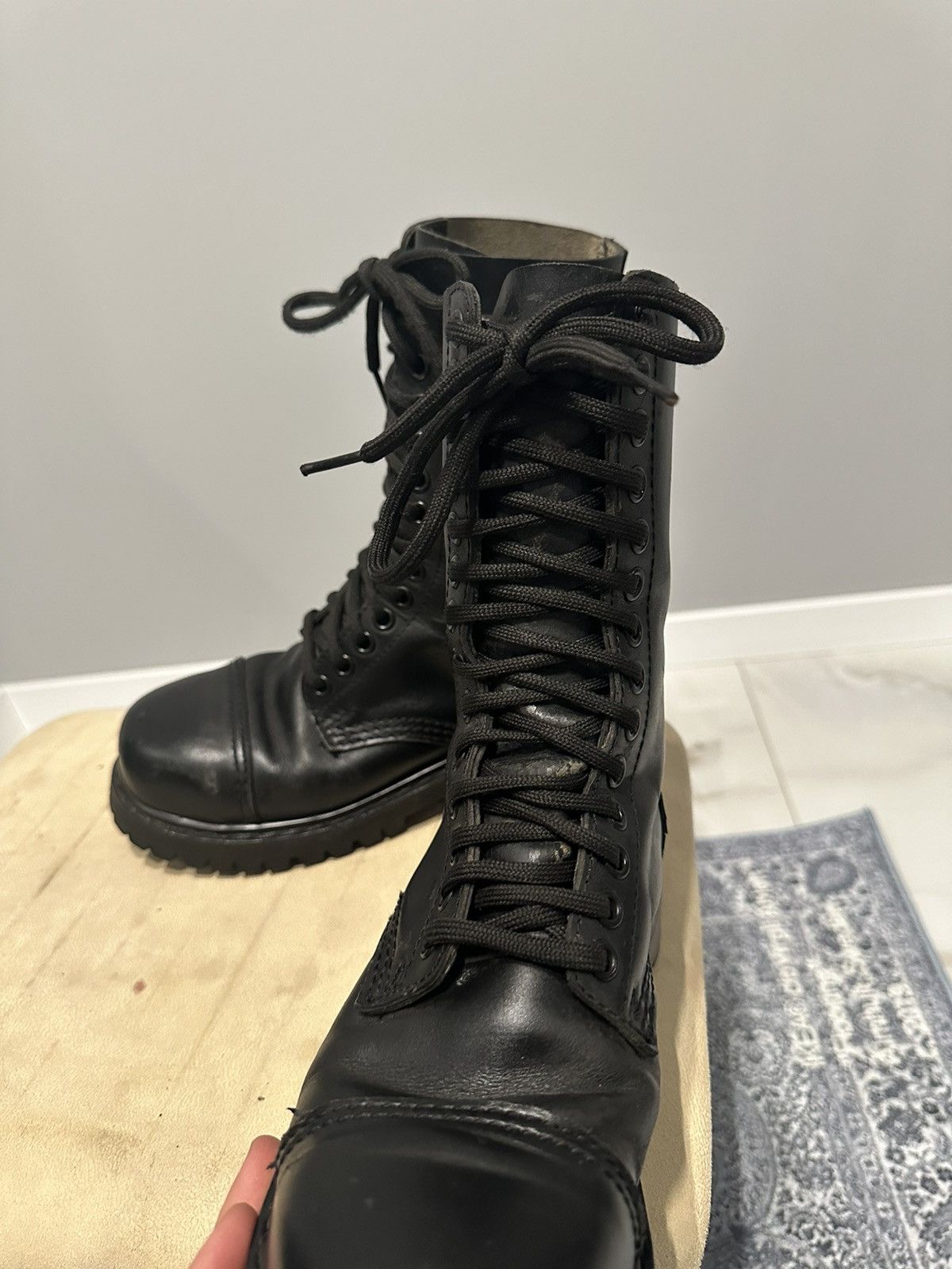 Undercover Undercover Avant Garde Vintage Leather Boots Steel Toe Size US 5 / EU 37 - 8 Thumbnail