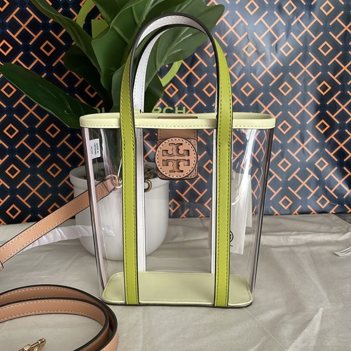 Tory Burch NWT tory burch Blake clear shopper leather crossboy bag Size ONE SIZE - 2 Thumbnail