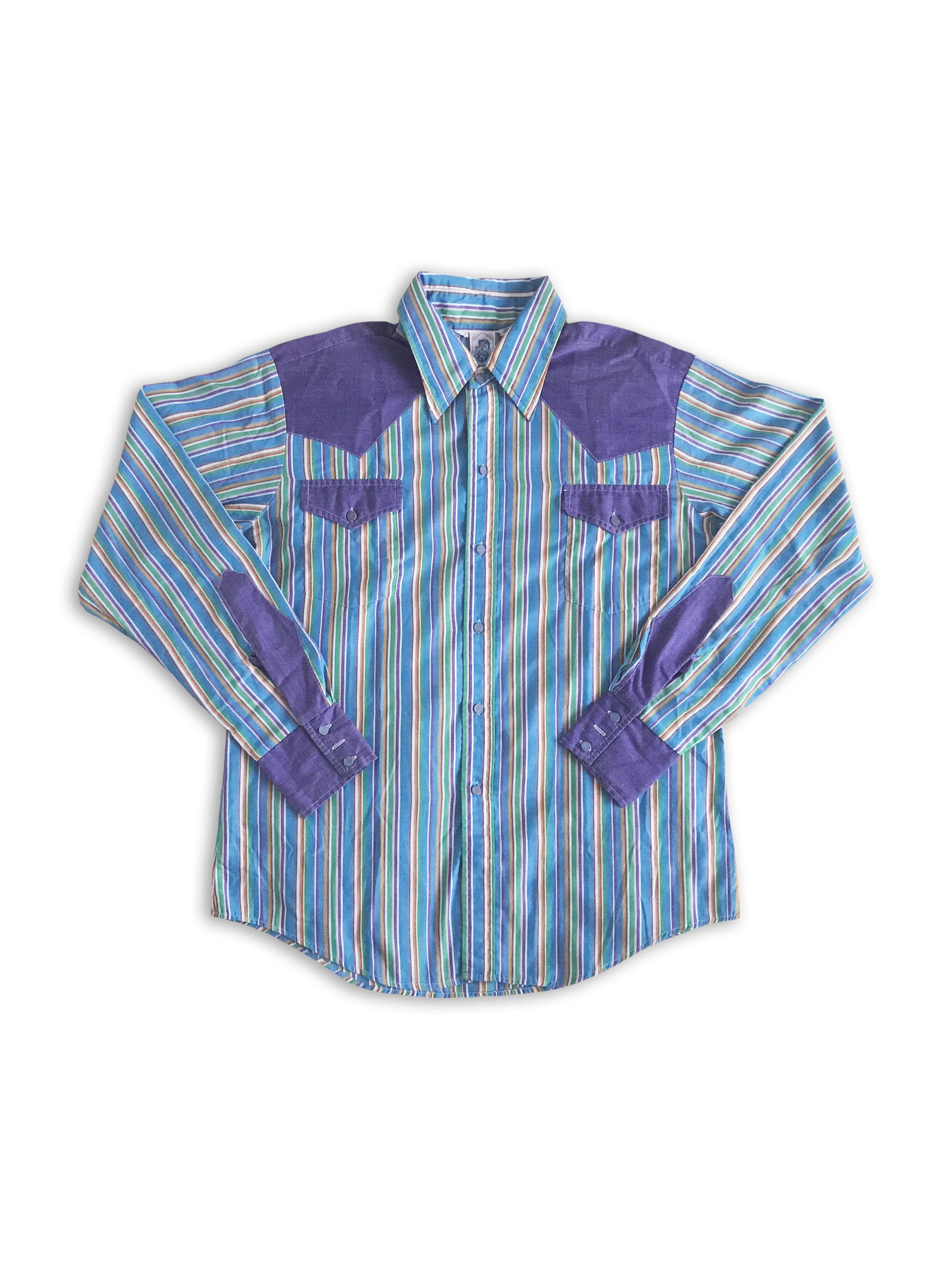 Kennington Ltd. Vintage 60s 70s KENNINGTON LTD. Button Up Shirt Striped XL Size US XL / EU 56 / 4 - 1 Thumbnail