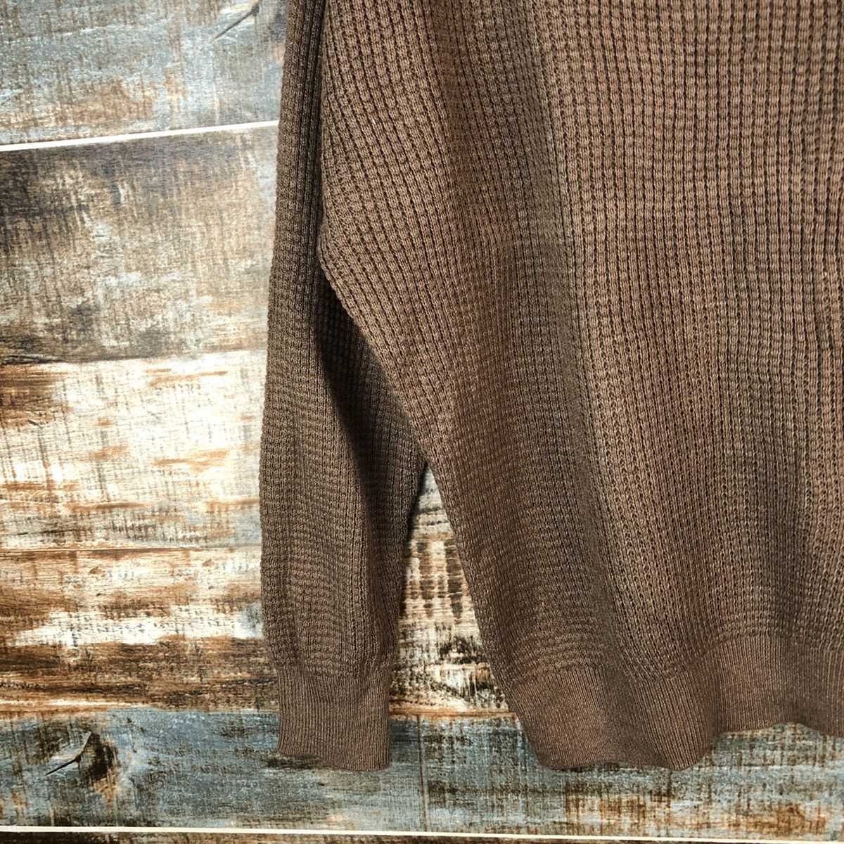 Homespun Knitwear × Japanese Brand Opaque Clip tokyo japan Brown Knitwear #A1338 Size L / US 10 / IT 46 - 7 Thumbnail