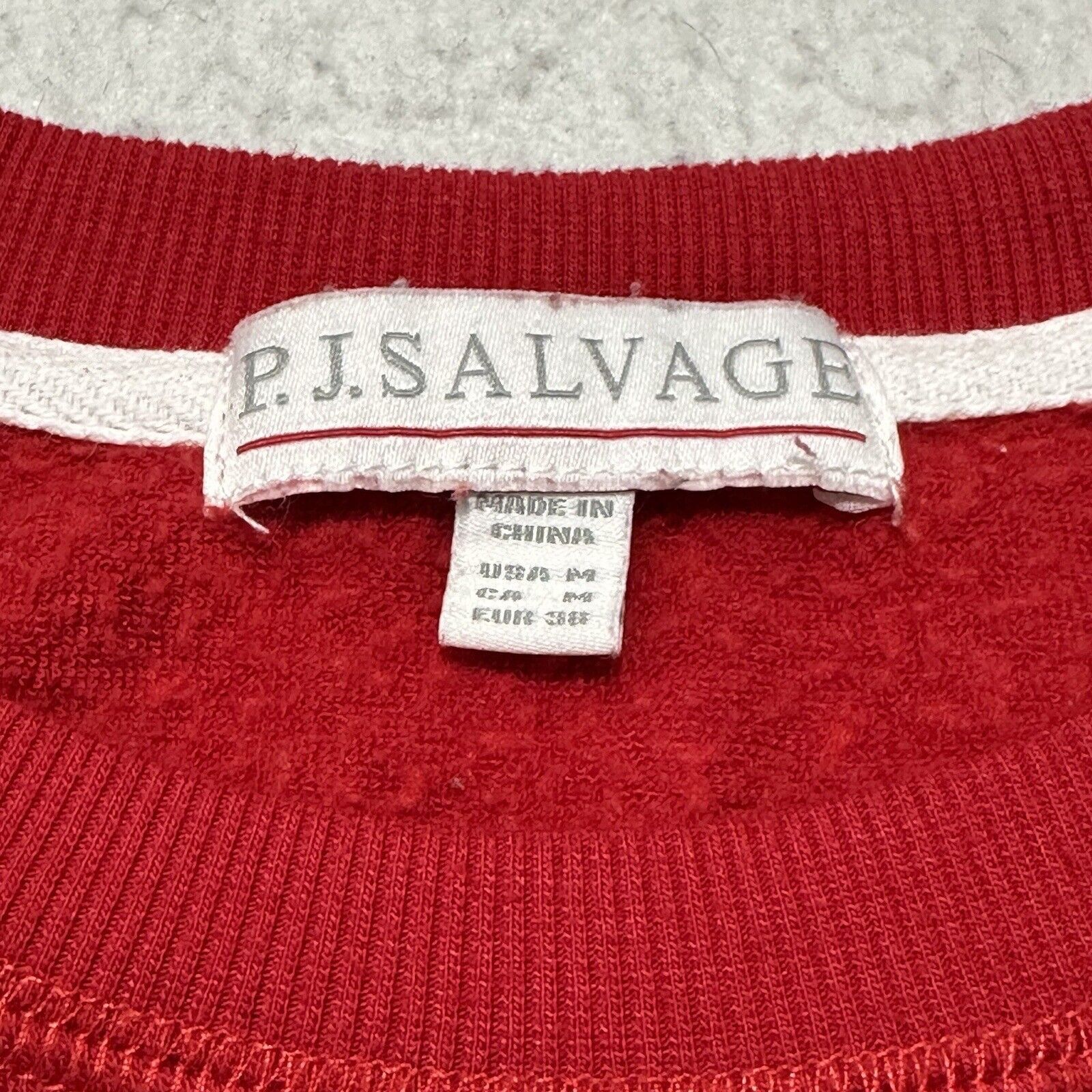 Other PJ Salvage Medium Red Christmas Sweatshirt Merry Flock Shirt Size M / US 6-8 / IT 42-44 - 3 Thumbnail