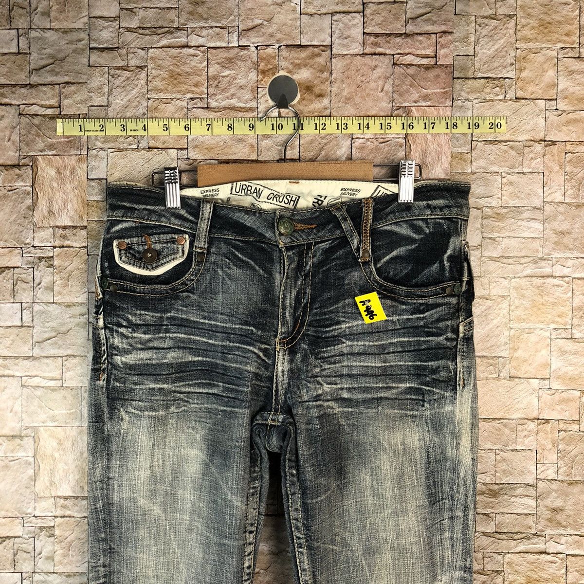 Japanese Brand Urban Crush faded Blue denim Jeans #A996 Size 30" / US 8 / IT 44 - 4 Thumbnail