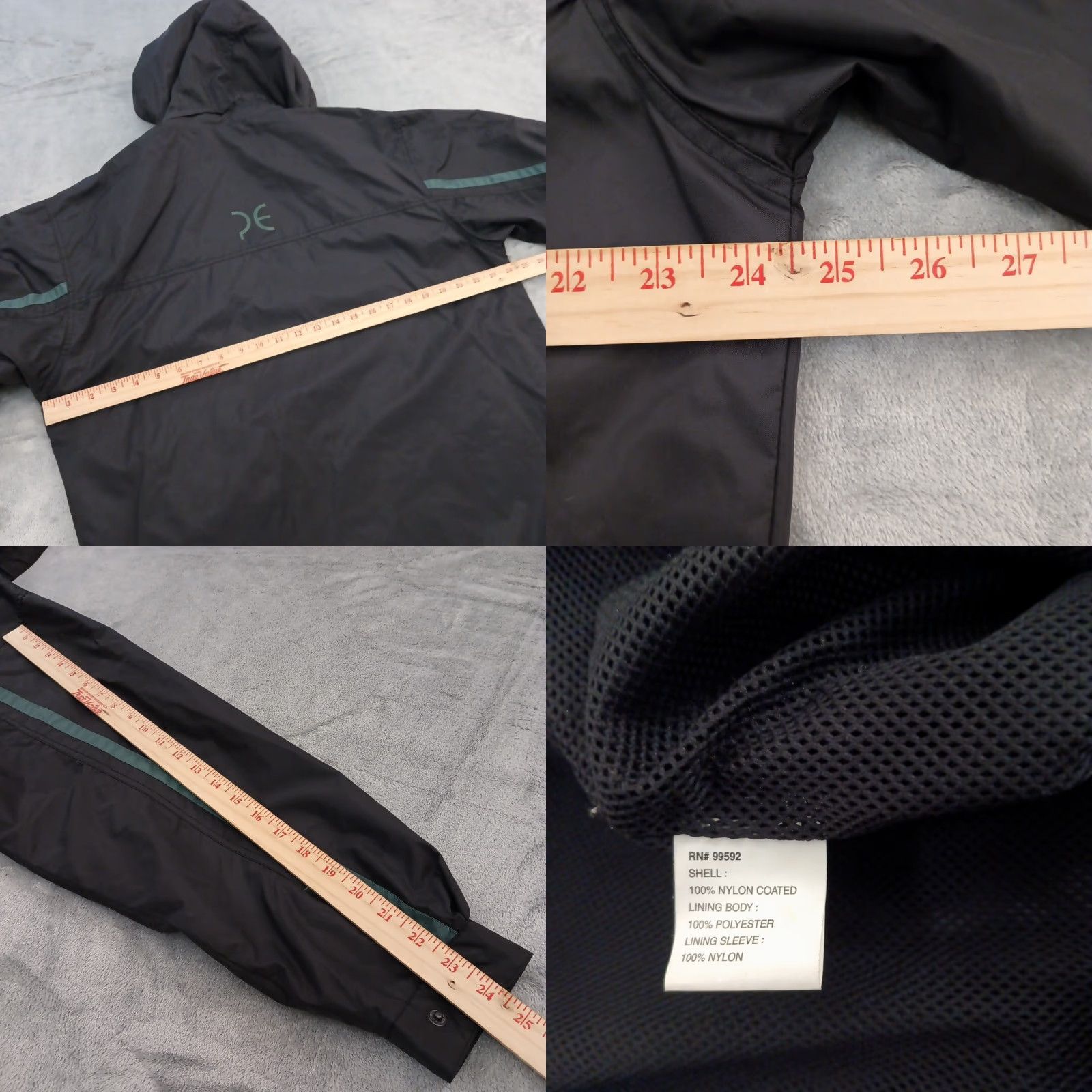 Perry Ellis Perry Ellis Portfolio Jacket Mens Medium Black Nylon Windbreaker Size US M / EU 48-50 / 2 - 8 Thumbnail