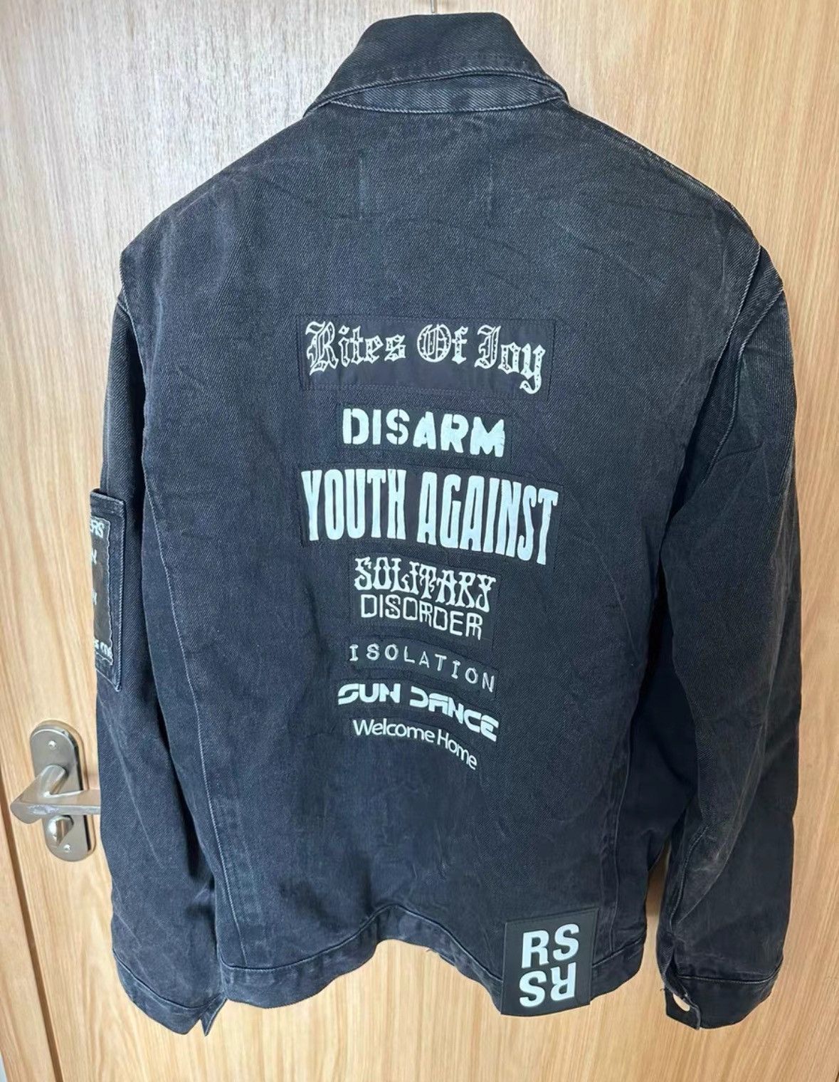 Raf Simons raf simons 21ss classic vanilla mapped washed denim jacket Size US S / EU 44-46 / 1 - 1 Thumbnail