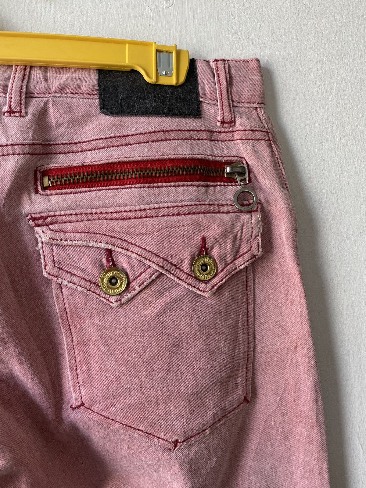 If Six Was Nine Japanese Brand Apestein Flare Distressed Denim Size US 31 - 14 Thumbnail