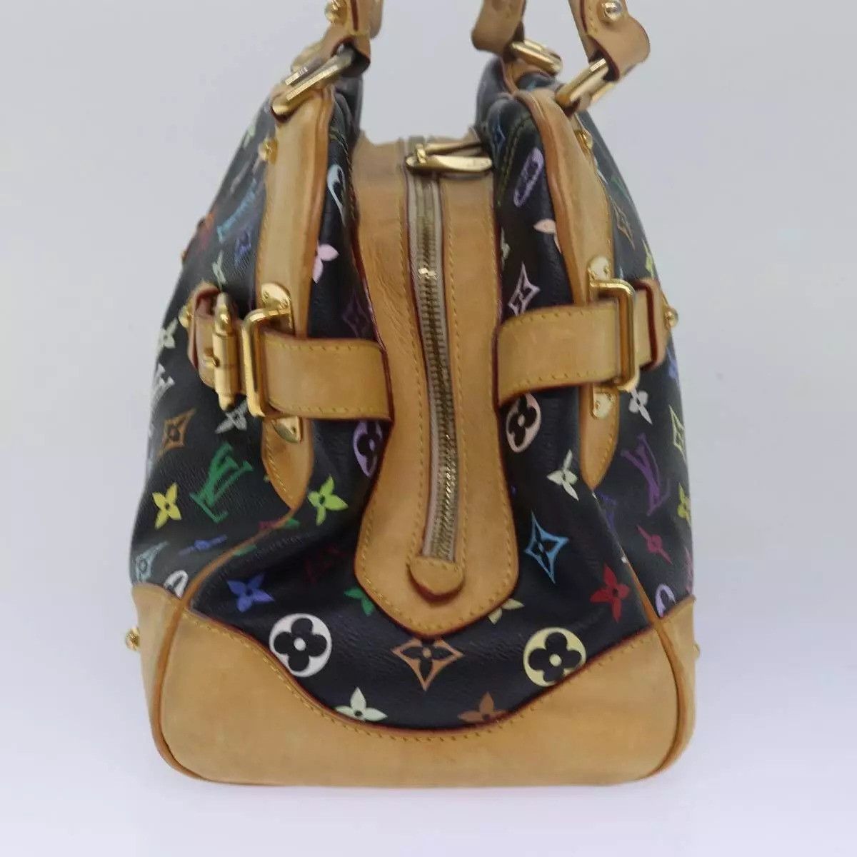 Louis Vuitton LOUIS VUITTON Monogram Multicolor Claudia Hand Bag Black Size ONE SIZE - 9 Thumbnail