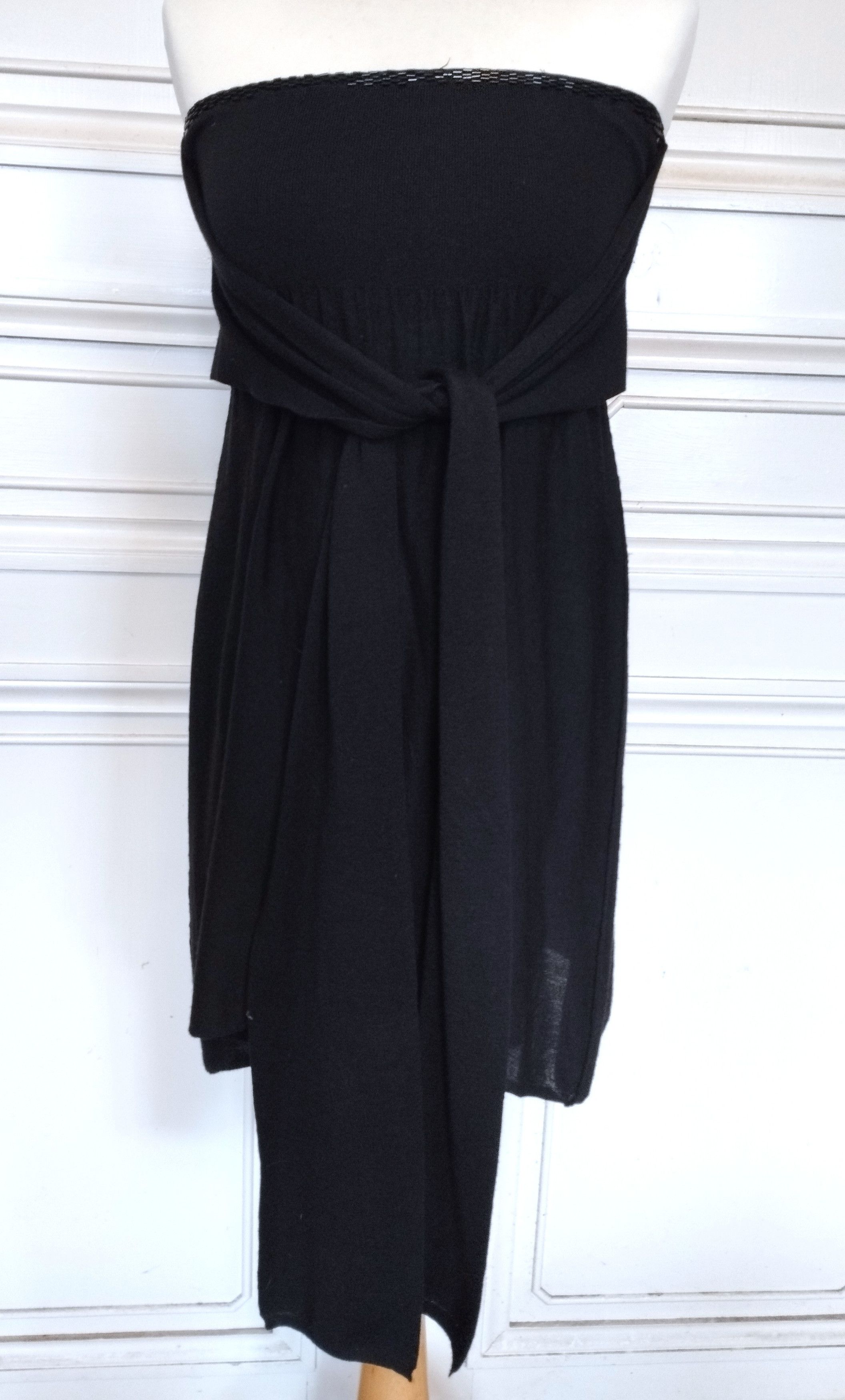 Sonia Rykiel Sonia Rykiel Robe Bustier Jupe Coton Soie Cachemire TS Size S / US 4 / IT 40 - 6 Thumbnail