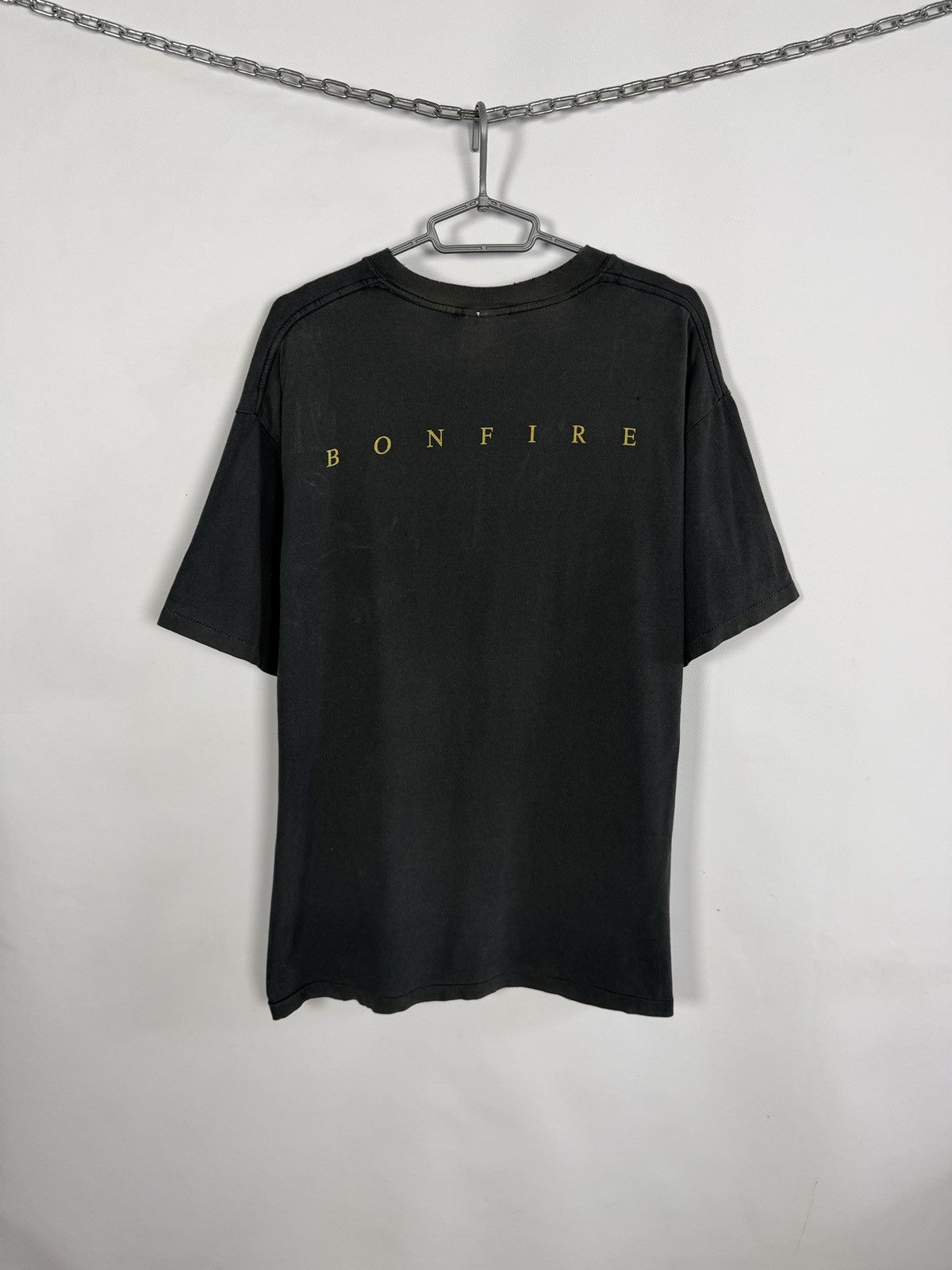 AC/DC Vintage 2001 AC/DC Bonfire Faded Distressed Band Rock Tee XL Size US XL / EU 56 / 4 - 7 Thumbnail