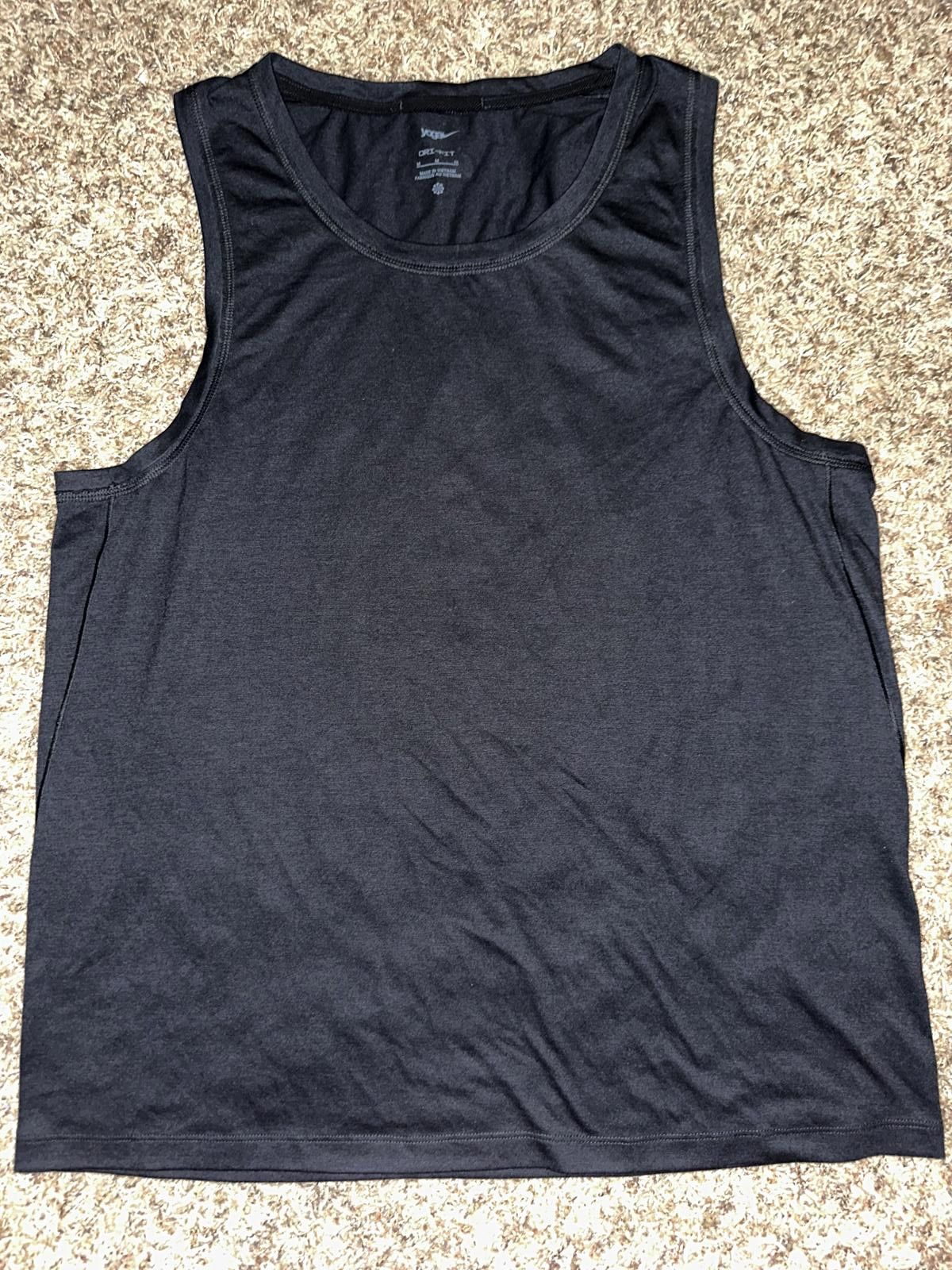 Nike Nike Men's Dri-FIT Yoga Black Tank Sample Size US M / EU 48-50 / 2 - 1 Thumbnail