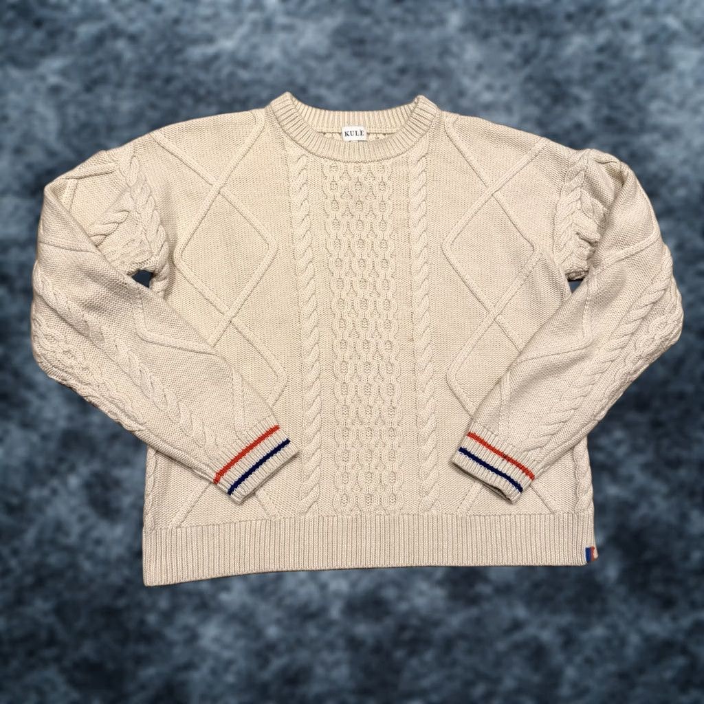 KULE Anthropologie Kule Verne Cable-Knit Sweater Women’s XS Wool Blend Cream Size XS / US 0-2 / IT 36-38 - 1 Thumbnail