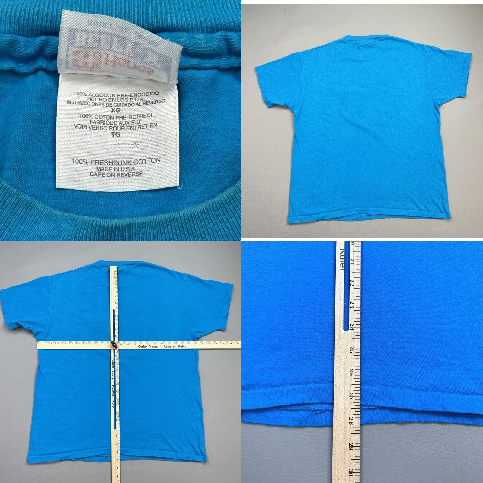Hanes VINTAGE Atlanta 1996 Olympics Shirt Mens XL Blue Hanes Embroidered Single Stitch Size US XL / EU 56 / 4 - 8 Thumbnail