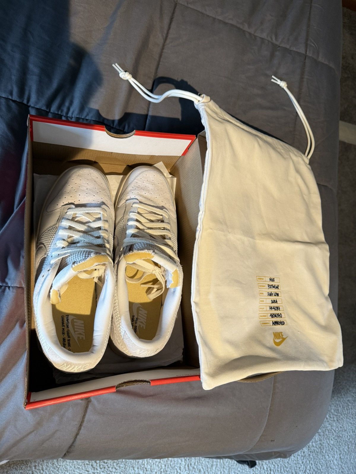 Nike Nike Dunk Low Phantom Light Bone Size US 10 / EU 43 - 7 Thumbnail