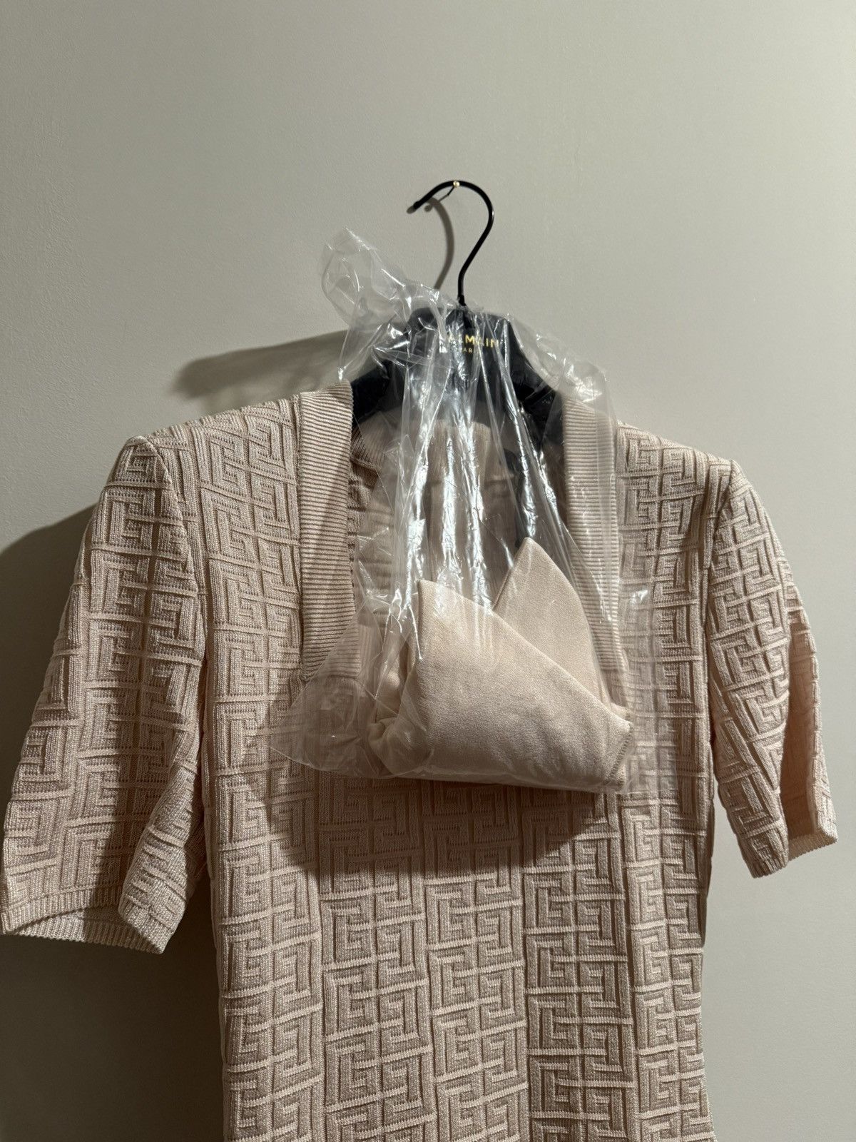 Balmain BALMAIN ‘25 Knit PB Labyrinth Mini Dress *New With Tags* Size XS / US 0-2 / IT 36-38 - 5 Thumbnail