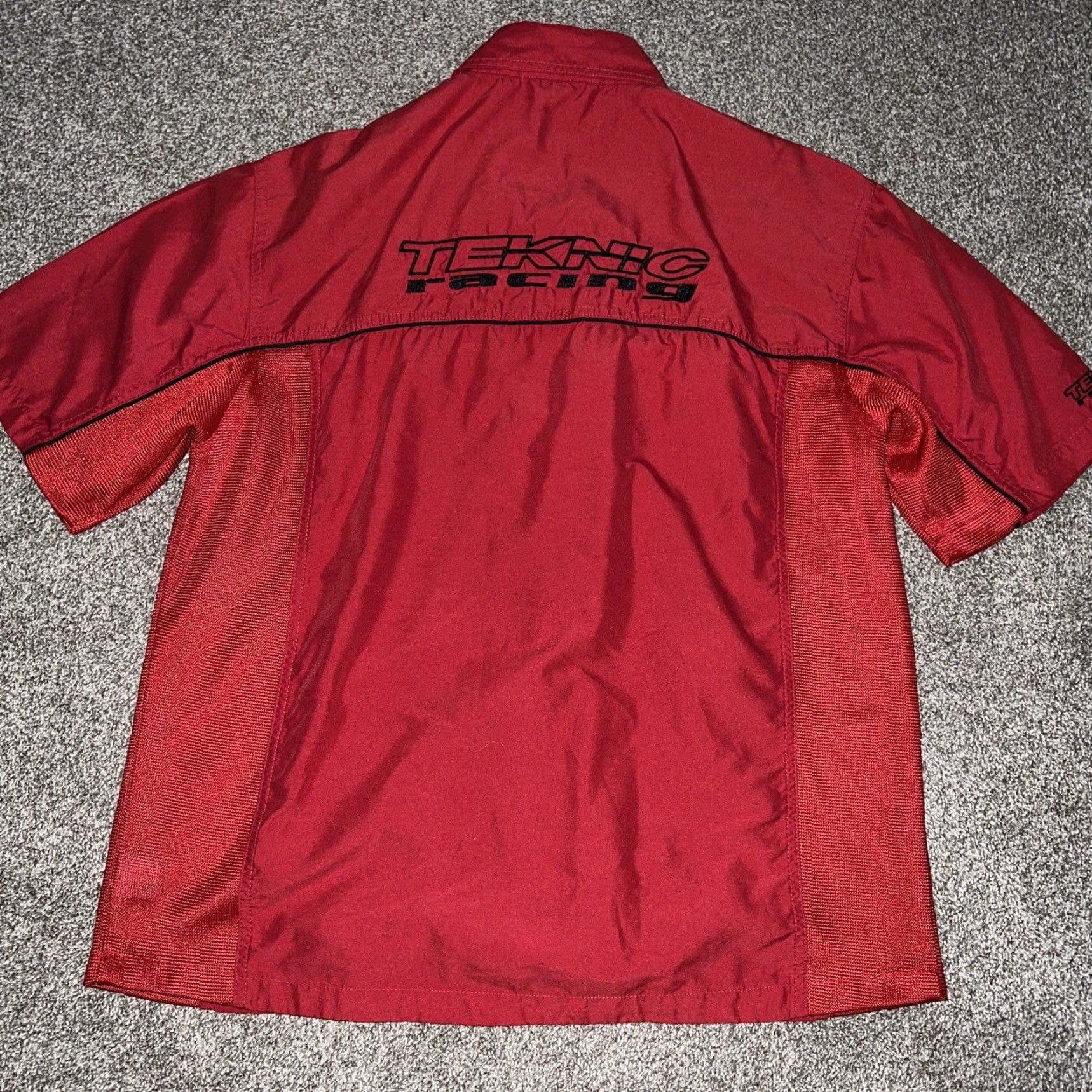 Vintage Teknic Red Button-Up Shirt Mens XL Size Short Sleeve Red Size US XL / EU 56 / 4 - 4 Thumbnail
