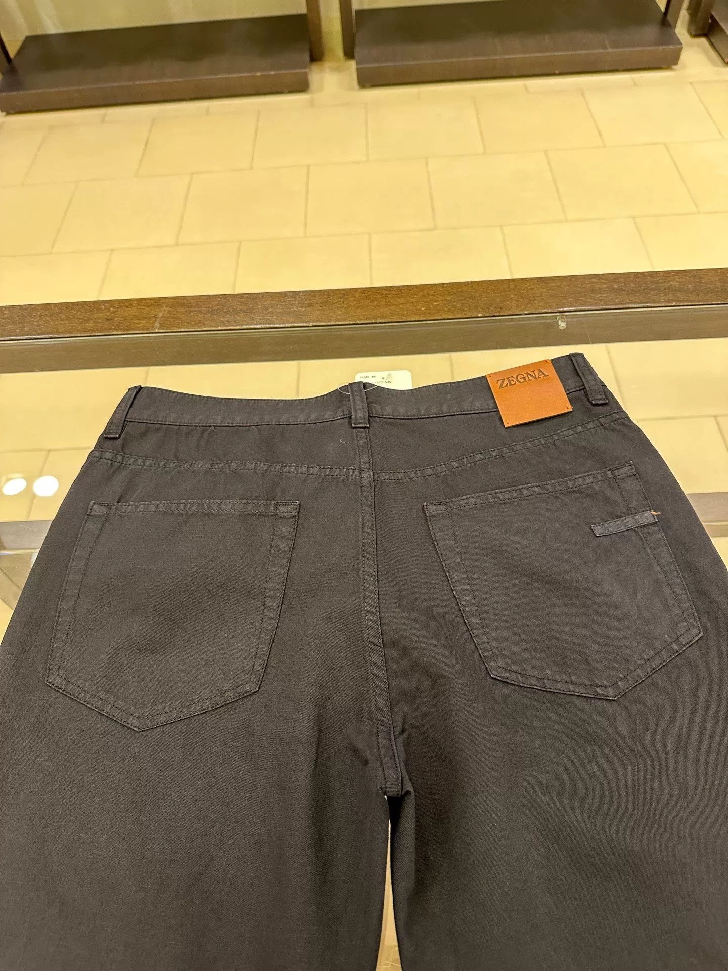 Ermenegildo Zegna Zegna Navy Slim Fit Casual Trousers Size US 32 / EU 48 - 7 Thumbnail