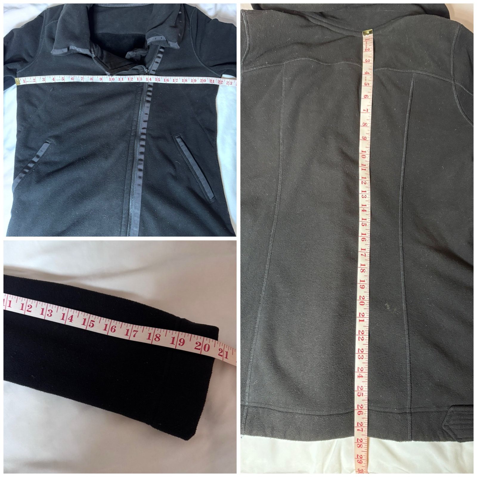 Lululemon Lululemon Moto Black Fleece Jacket Asymmetrical Zipper USED Size L / US 10 / IT 46 - 8 Thumbnail