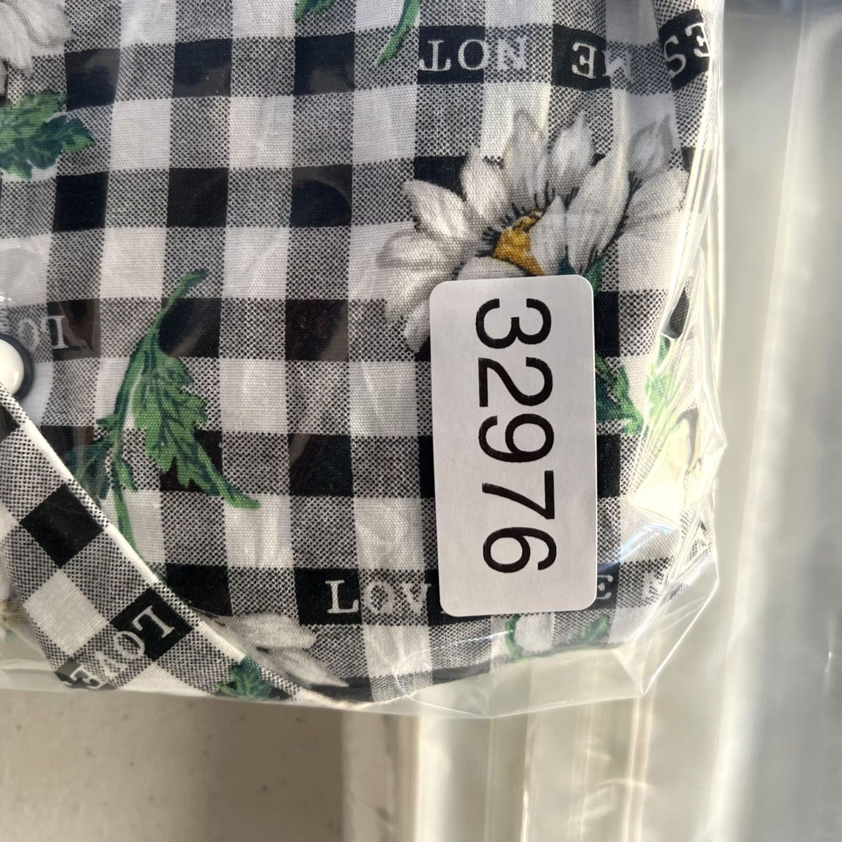 Blair VINTAGE Blair Button Up Shirt Womens Large Black Gingham Daisy Short Sleeve Size L / US 10 / IT 46 - 7 Thumbnail
