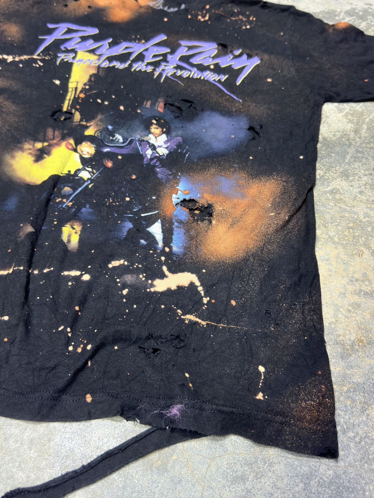 Band Tees × Prince Distressed Vintage Style Prince Purple Rain Very Rare Size US M / EU 48-50 / 2 - 12 Thumbnail