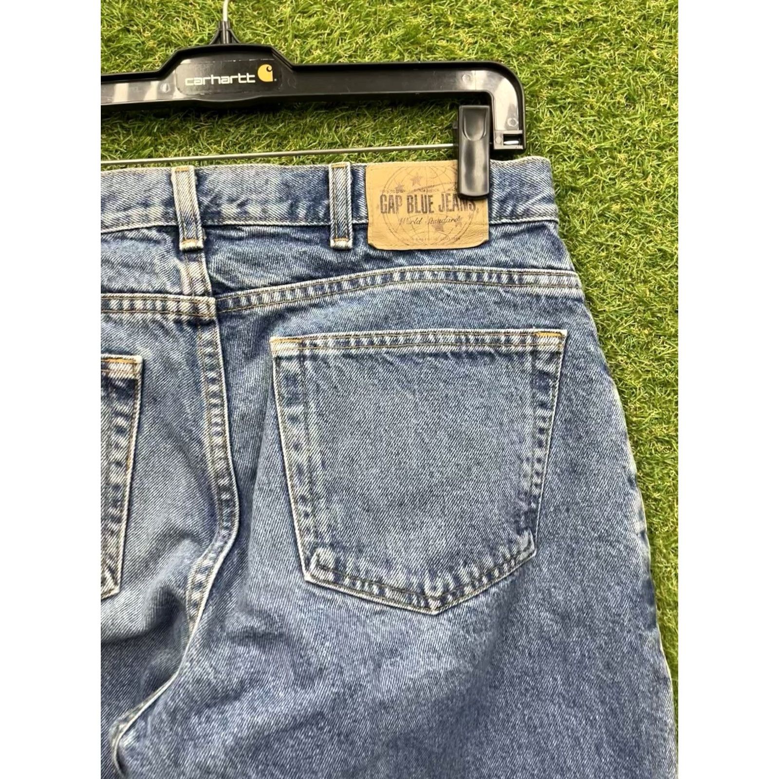 Gap Gap Jeans 90s Loose Fit Mens Regular 33x36 Blue Medium Wash Baggy 1969 90s Theme Mens Jeans Size US 33 - 4 Thumbnail