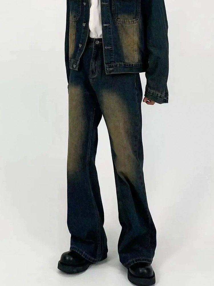 Vintage American retro distressed loose casual washed jeans Size US 32 / EU 48 - 2 Thumbnail