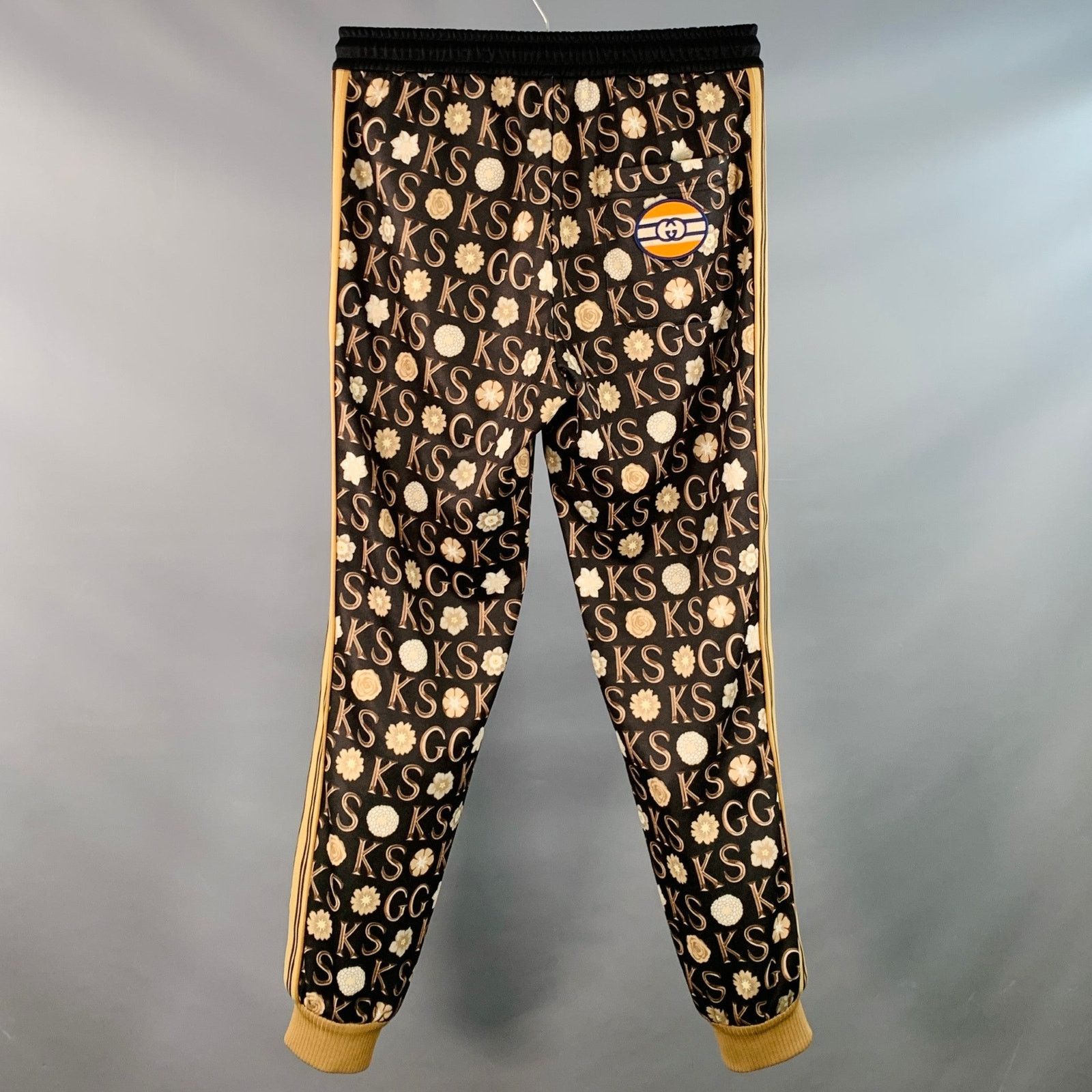 Gucci Size S Black Beige Monogram Joggers Casual Pants Size US 27 - 3 Thumbnail