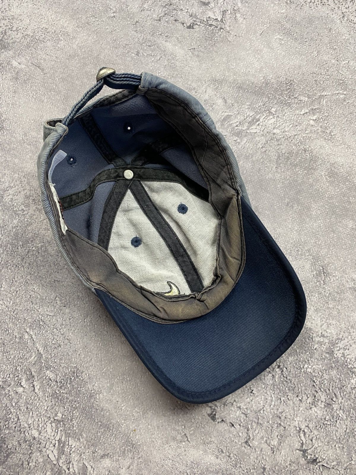 Nike Vintage Nike Denim Blue Cap Swoosh Logo 90s Rare Hat Y2K Size ONE SIZE - 10 Thumbnail