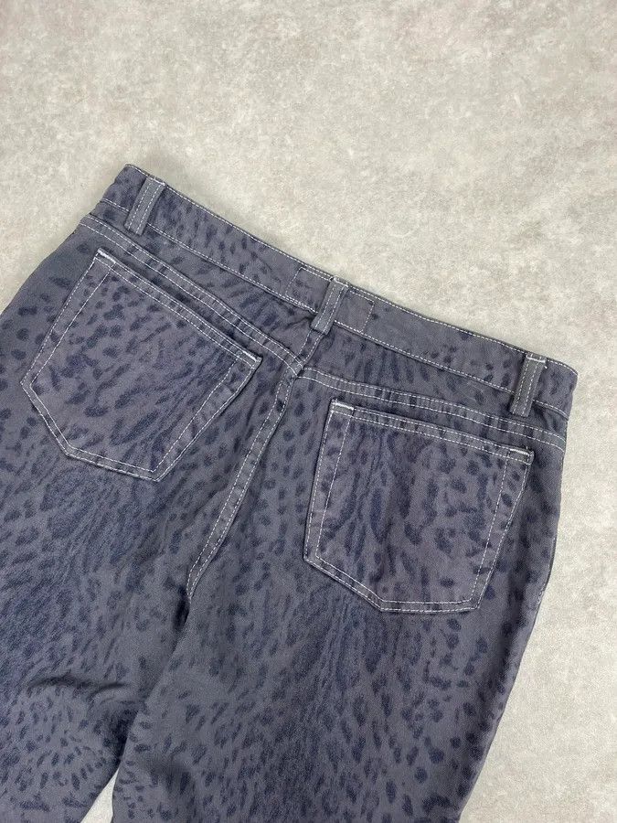 Roberto Cavalli 2000s Roberto Cavalli Navy Leopard Wide Pants Size US 30 / EU 46 - 8 Thumbnail