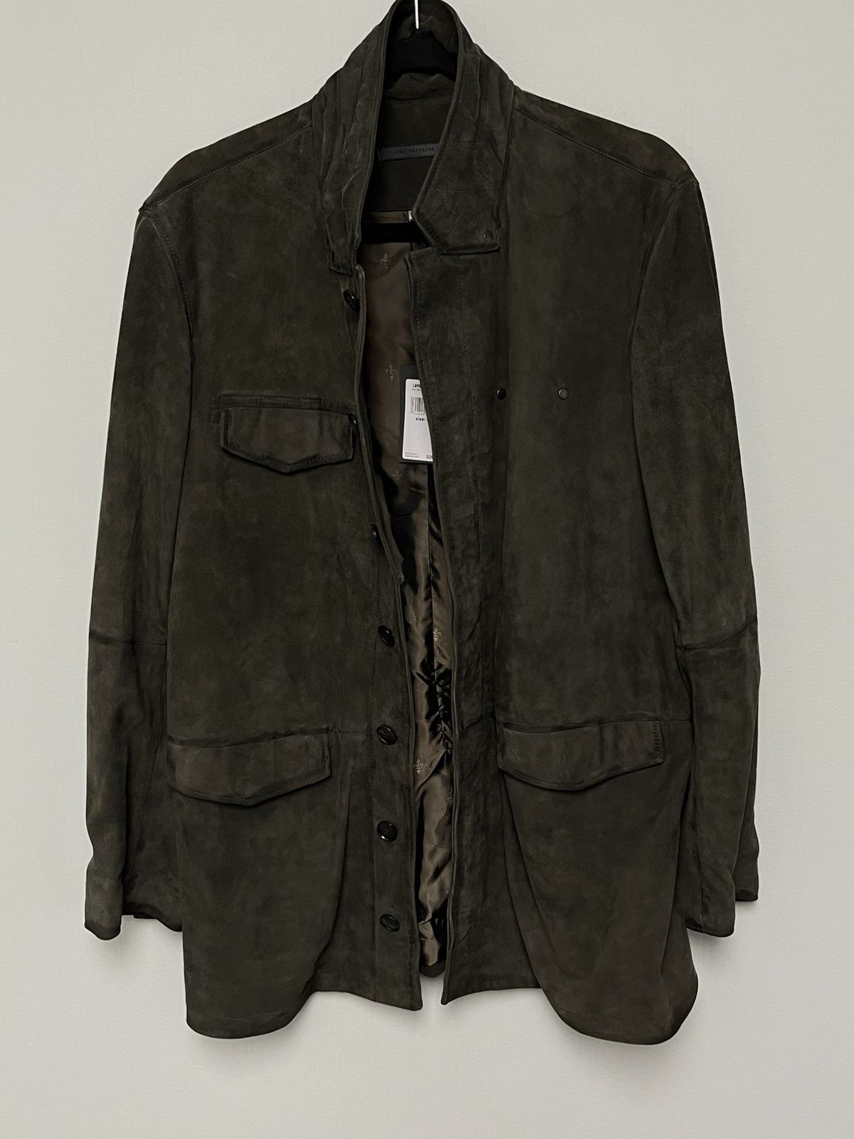 John Varvatos 3/4 garment washed leather jacket. EU 48 USA 38 Size US M / EU 48-50 / 2 - 9 Thumbnail