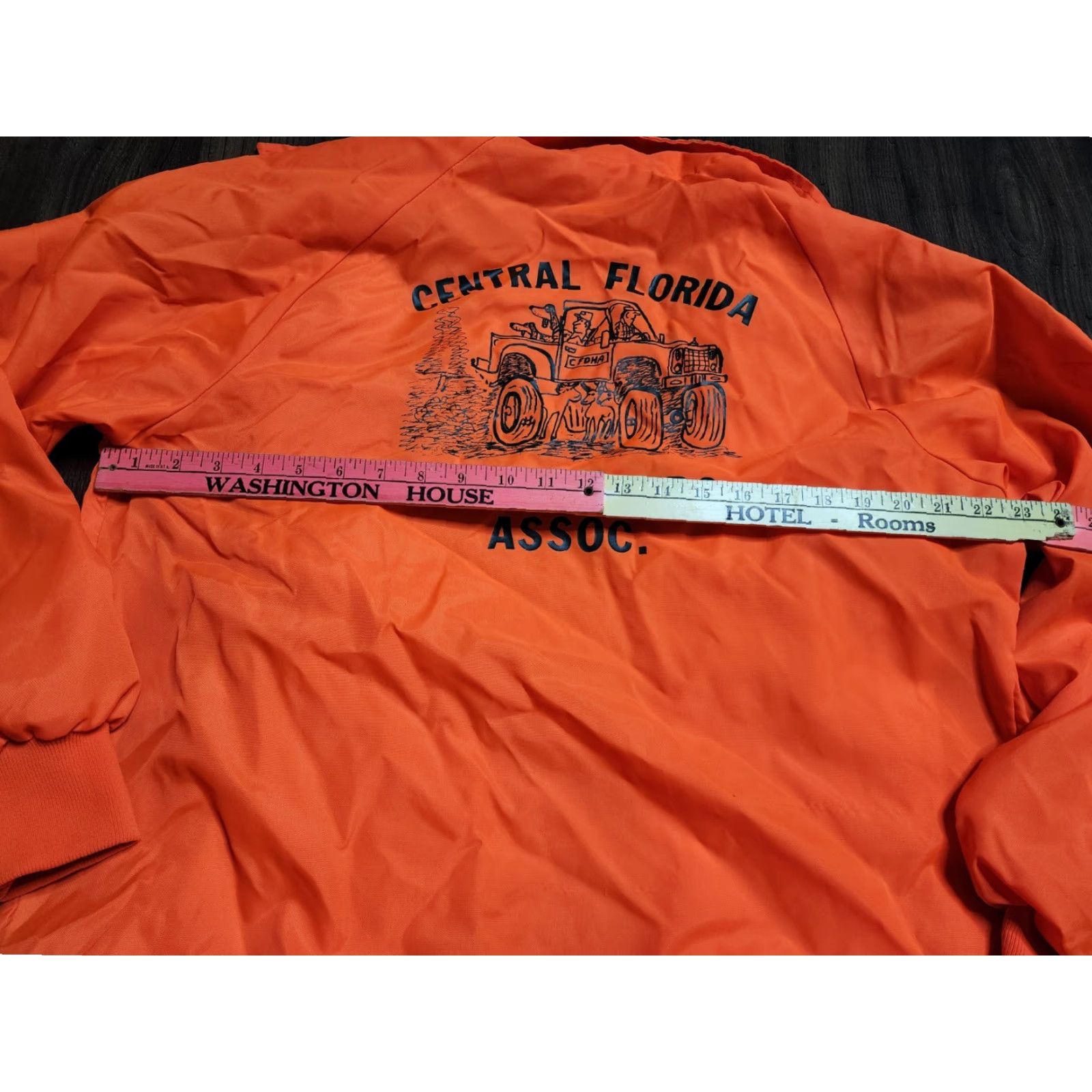 Hunter Vintage West Ark Dog Hunters Association Windbreaker Jacket Men M Orange Nylon 90s Size US M / EU 48-50 / 2 - 3 Thumbnail
