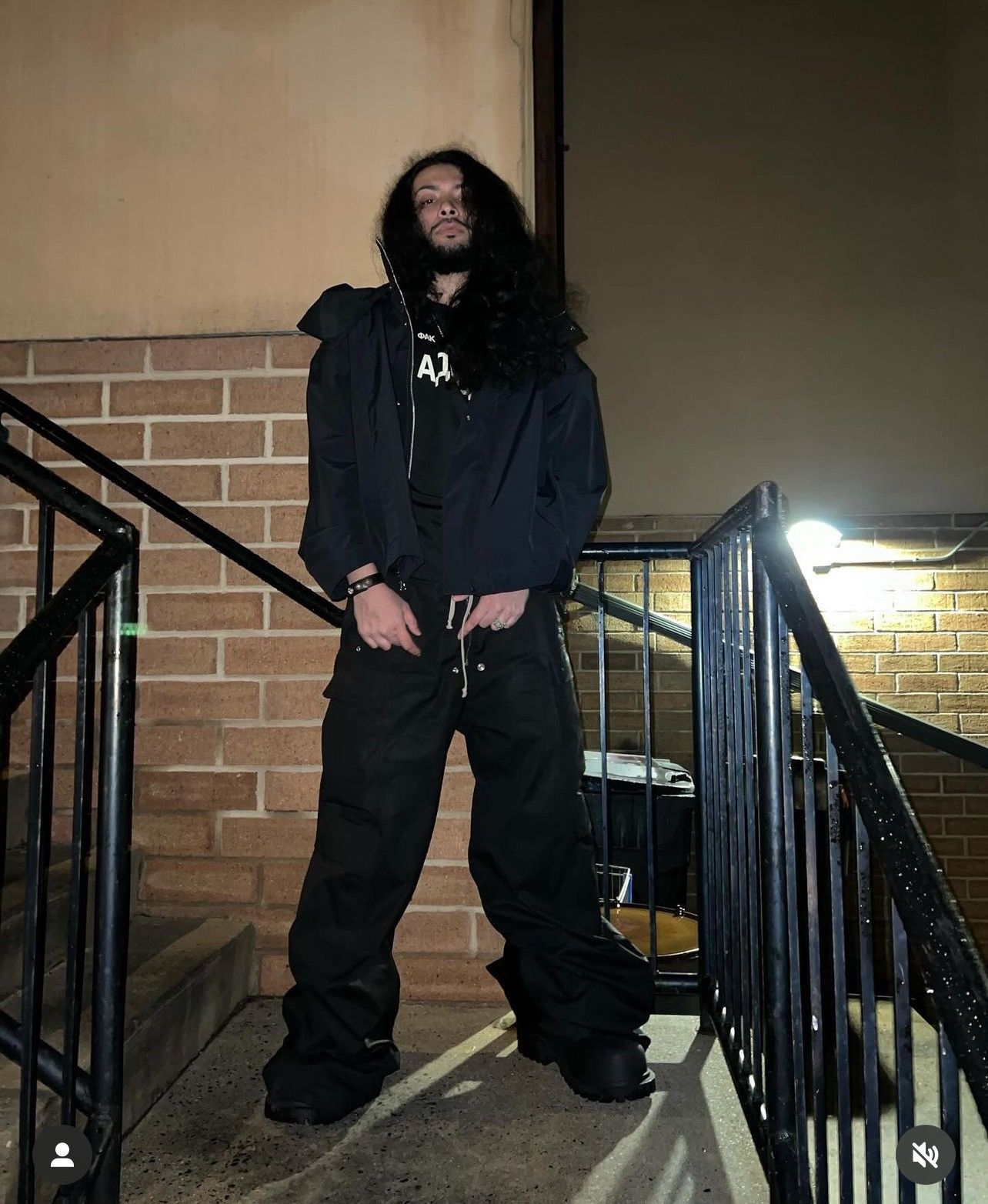 image of 1017 Alyx 9Sm x Nike Lab X Mmw Michael M Williams Jacket in Black, Men's (Size Large)