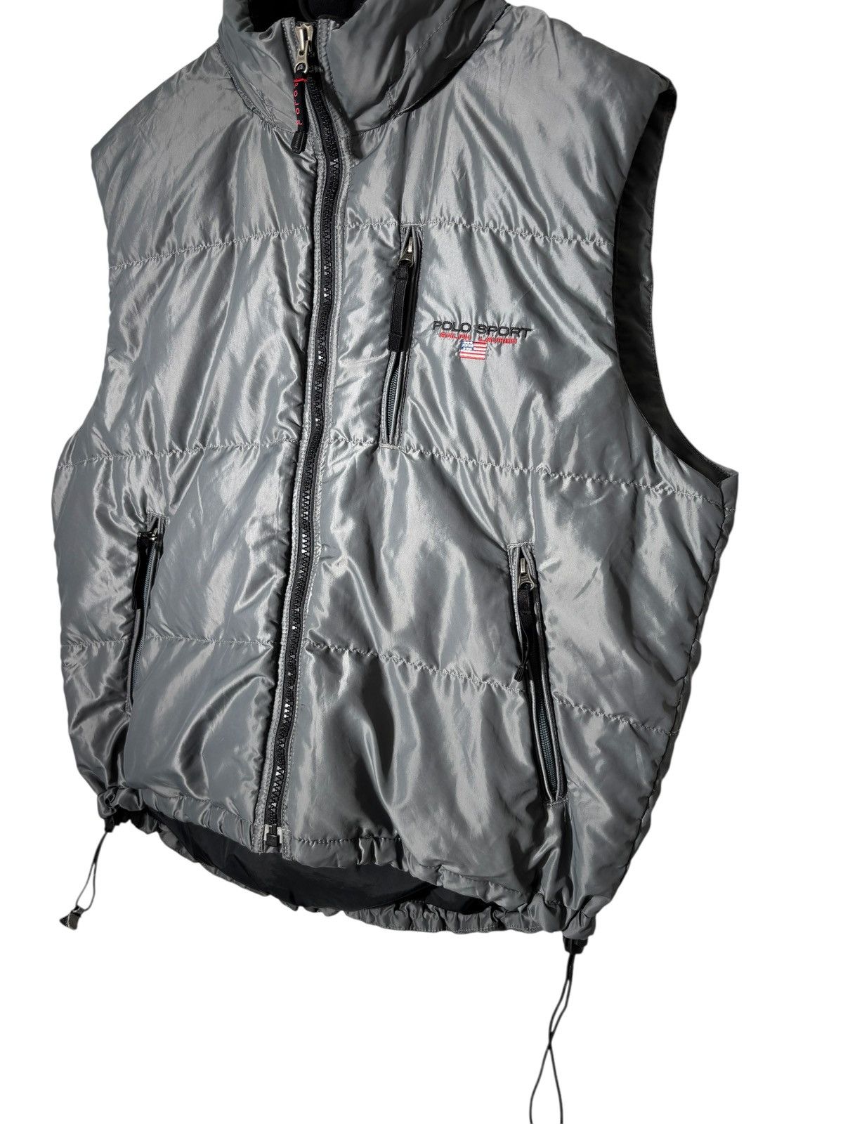 Polo Ralph Lauren Vintage Polo Sport Ralph Lauren Down Puffer Vest Hooded Y2K Size US L / EU 52-54 / 3 - 3 Thumbnail