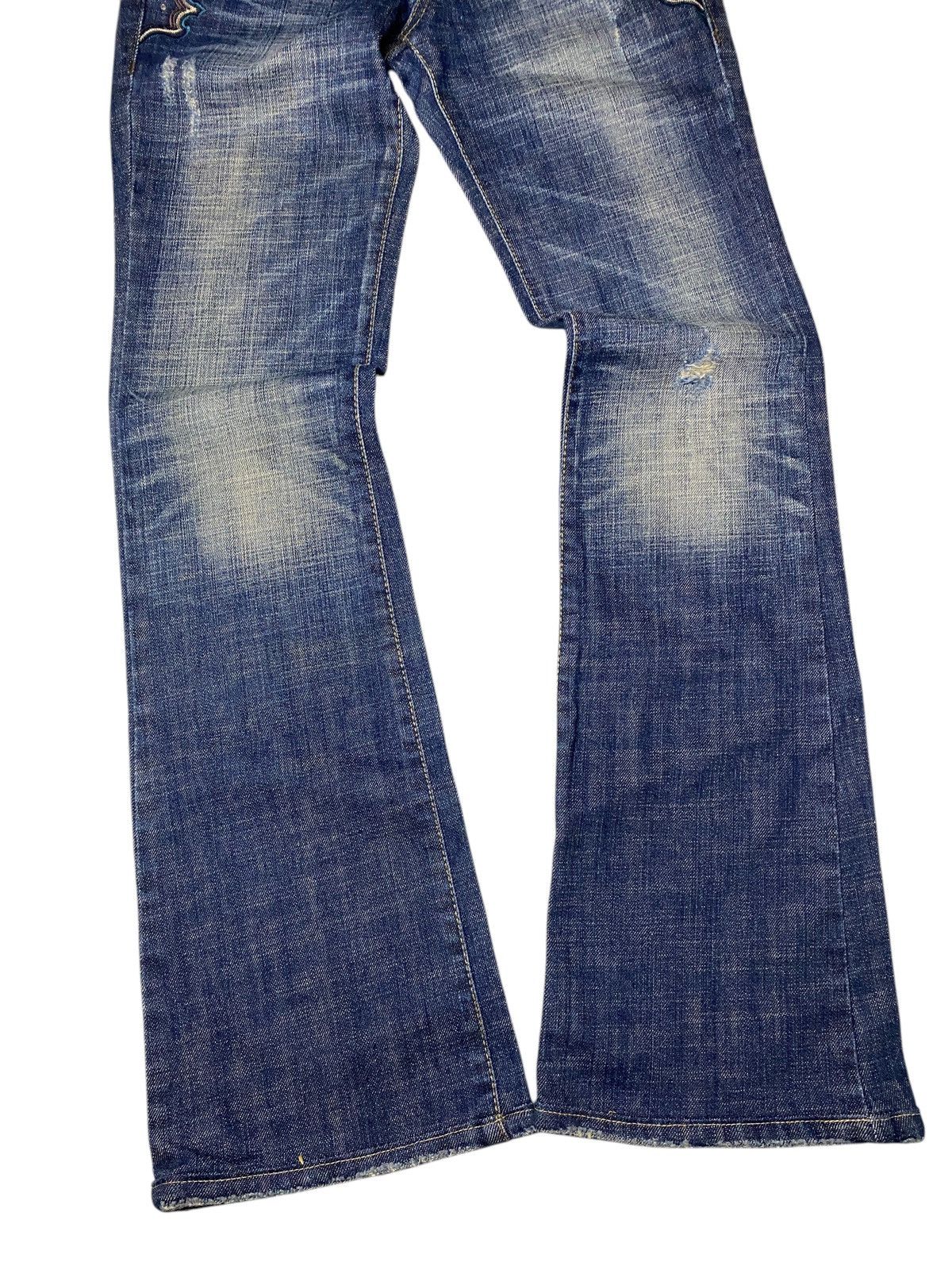 Hysteric Glamour 2000's Cody Blue Tribal Flared Jeans Size US 26 / EU 42 - 8 Thumbnail