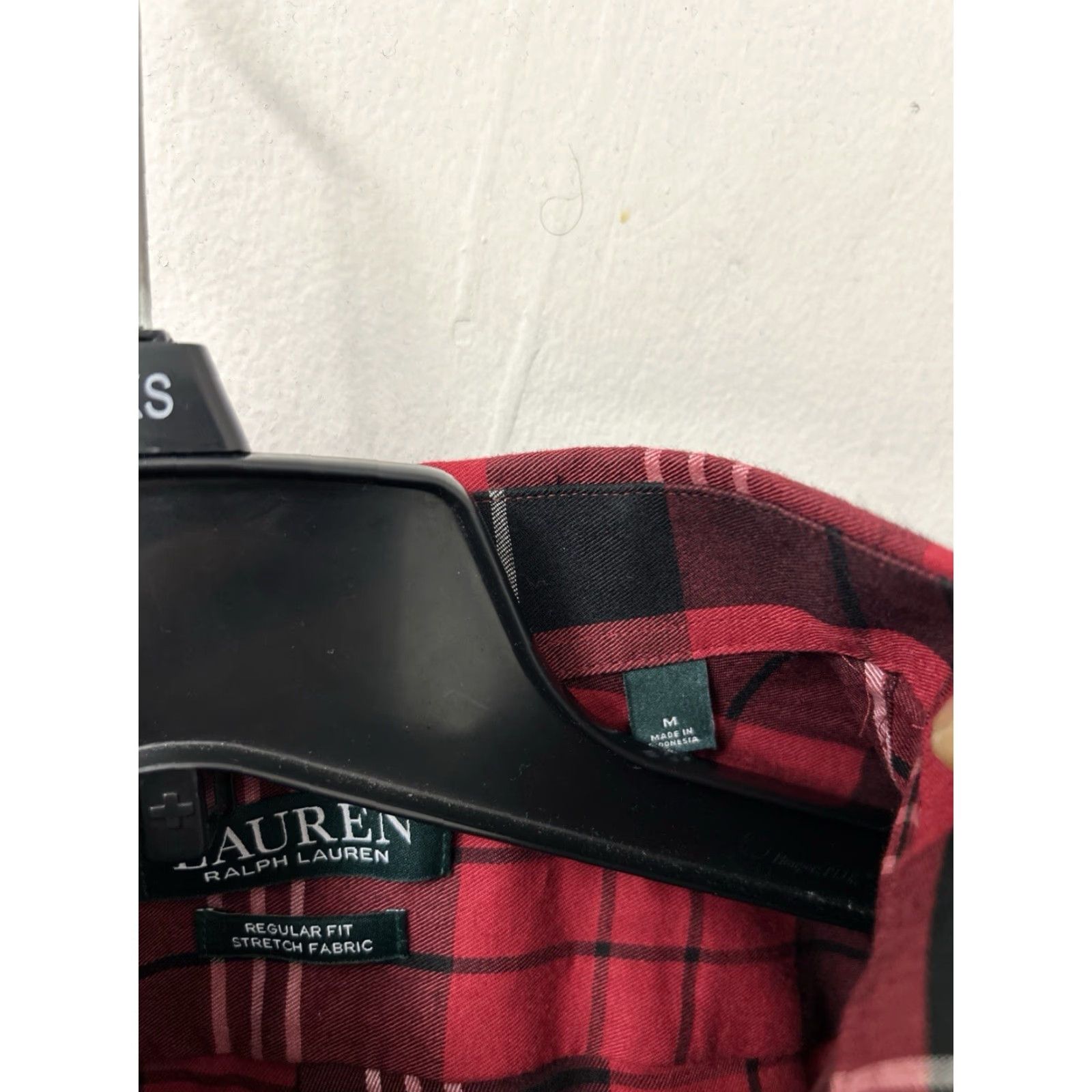 Ralph Lauren Lauren Ralph Lauren Shirt Mens Medium Red Plaid Regular Fit Stretch Button Down Size US M / EU 48-50 / 2 - 6 Thumbnail