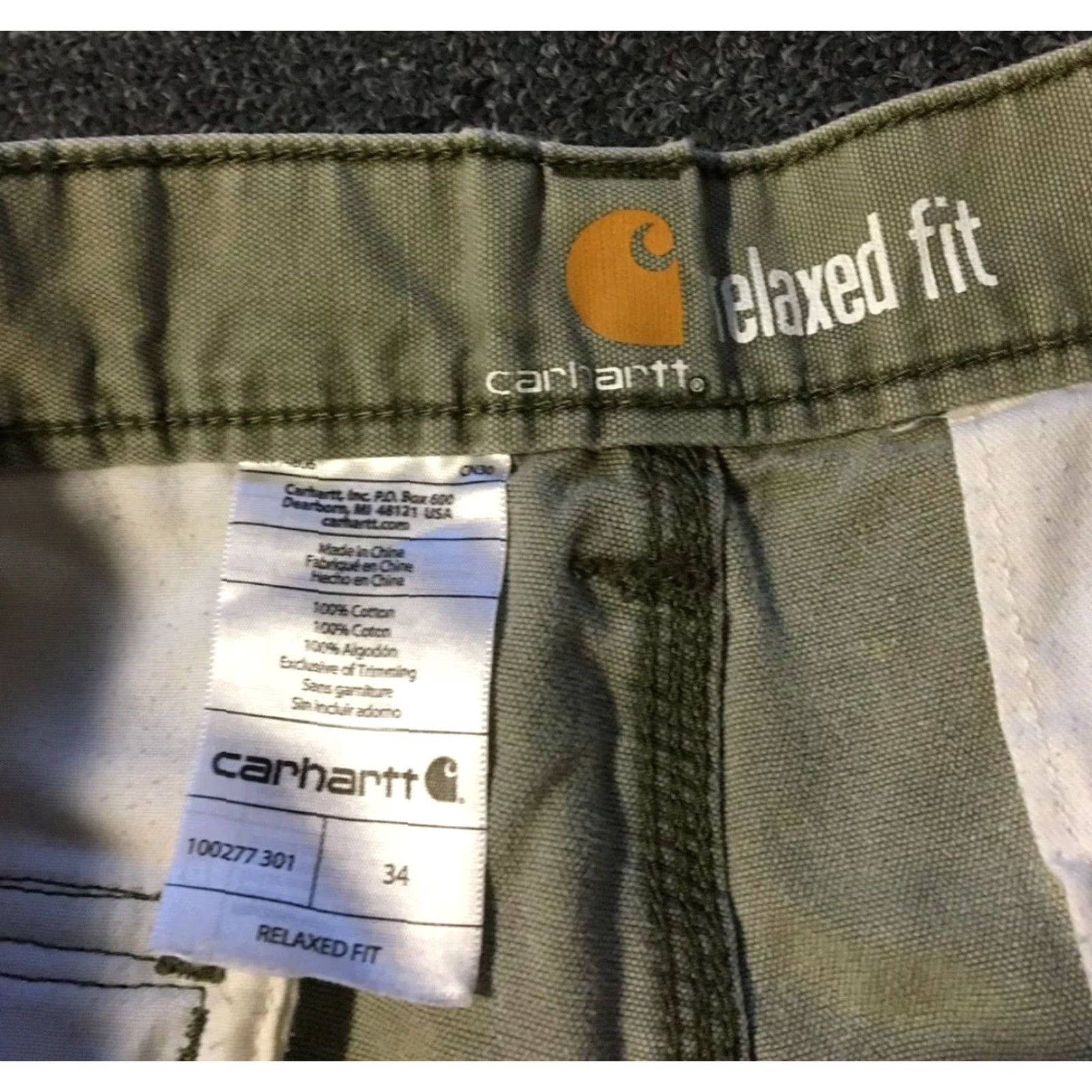 Carhartt Vtg 90s Carhartt Cargo Shorts Distressed Green 34 Mens Punk Grunge Biker USA Carpenter Short Size US 34 / EU 50 - 6 Thumbnail