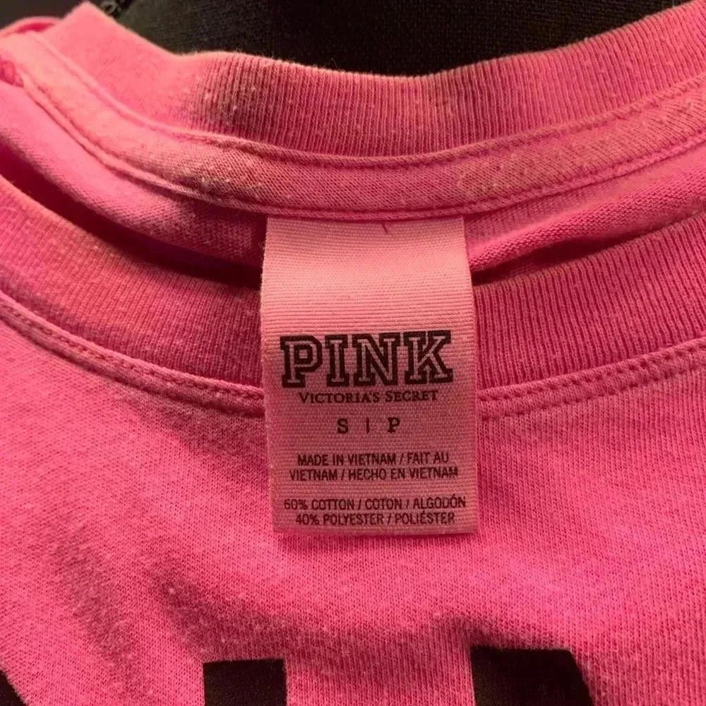 Designer Victoria's Secret PINK Cropped Sweatshirt Size S / US 4 / IT 40 - 2 Thumbnail