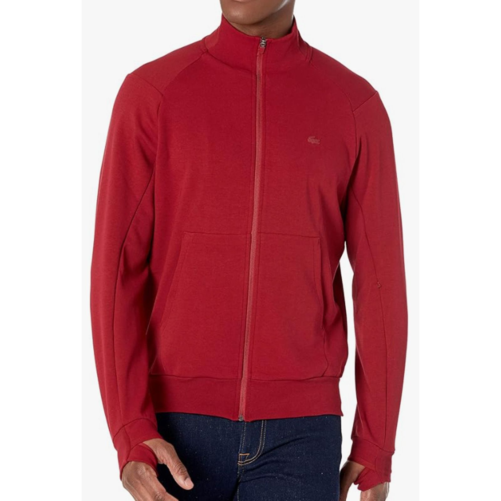 Lacoste Lacoste mens Ls Full Zip Active Double Face Sweatshirt 2XL Size US XXL / EU 58 / 5 - 1 Thumbnail
