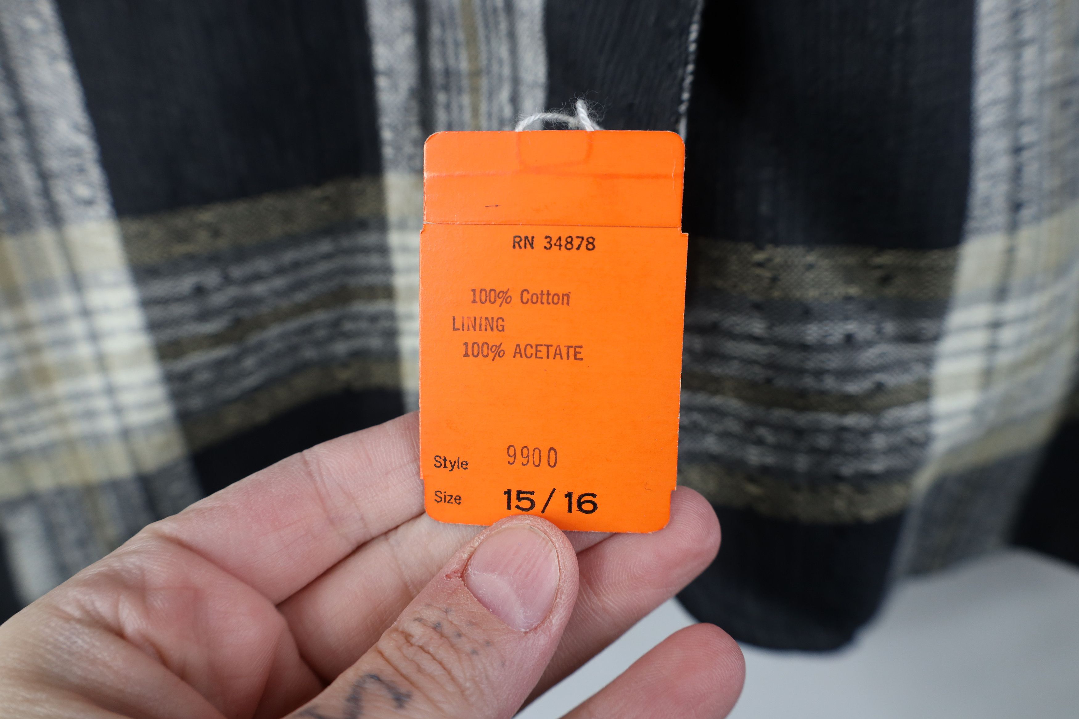 Vintage Deadstock Vintage 70s Streetwear Suit Coat Jacket Plaid Size XXL / US 16-18 / IT 52-54 - 6 Thumbnail