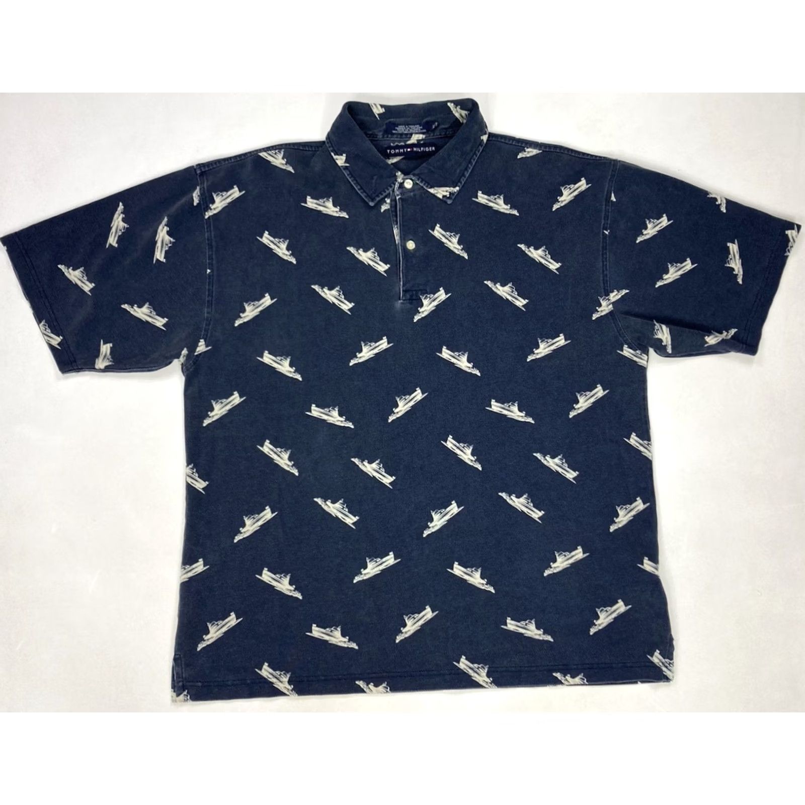 Tommy Hilfiger VTG Tommy Hilfiger Polo Shirt Men XL Blue Short Sleeve Embroidered Logo Slim All Seasons Size US XL / EU 56 / 4 - 2 Thumbnail