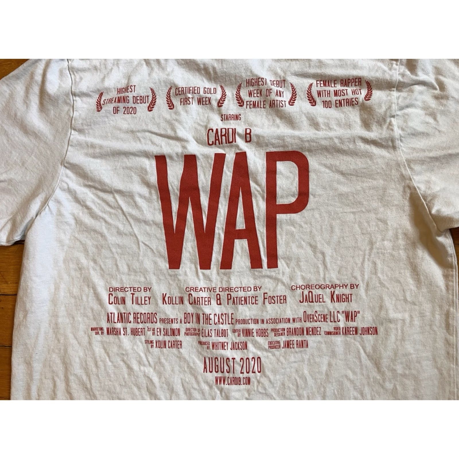 Vintage Cardi B Wap Shirt Women’s Medium White Hip Hop Shirt Women’s M White Cardi B Wap Graphic Print Hip Hop Size M / US 6-8 / IT 42-44 - 7 Thumbnail