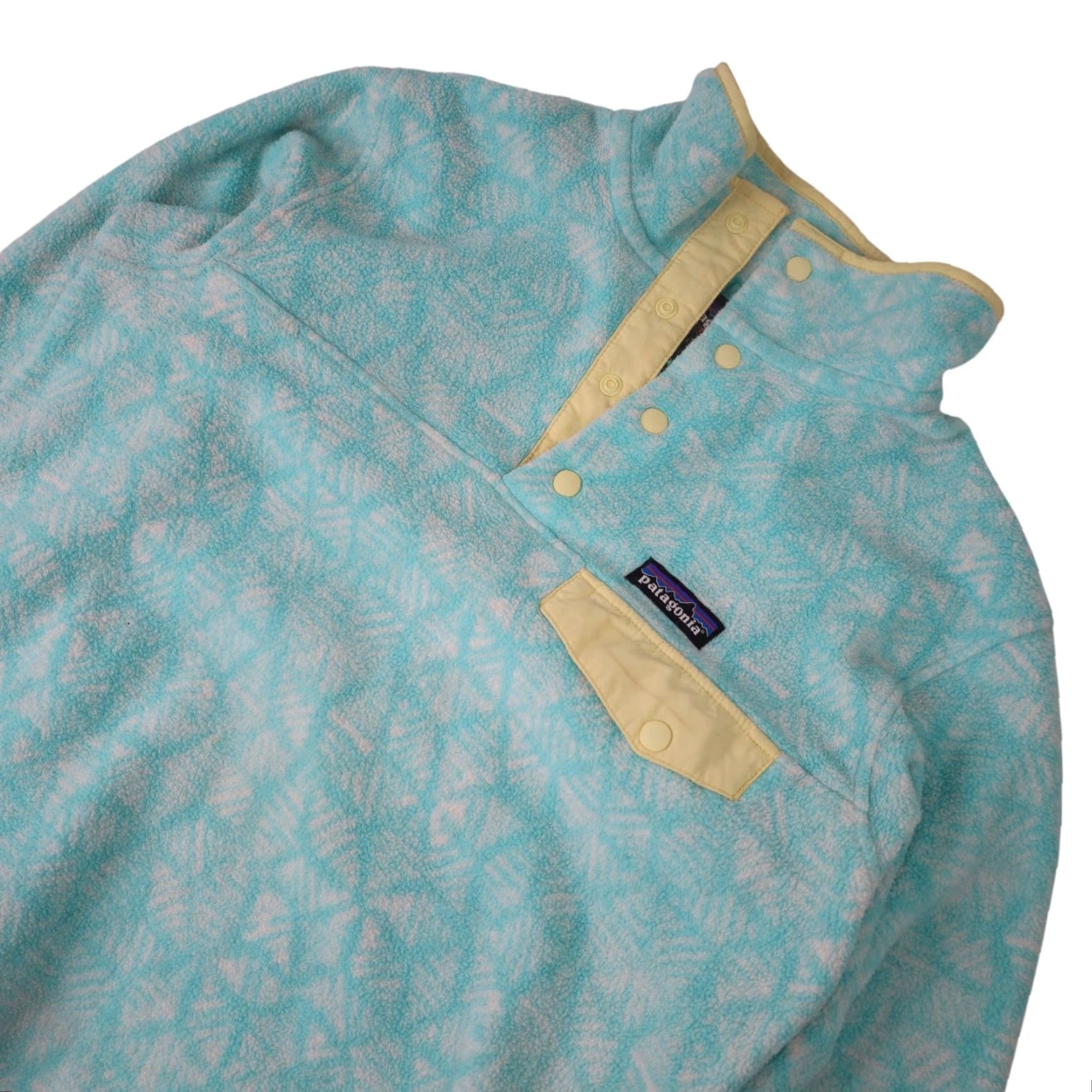 Patagonia VINTAGE Patagonia Synchilla Snow Flake Print Fleece Sweatshirt Blue Womens XS Pullover Sweatshirt Womens XS Blues? Size XS / US 0-2 / IT 36-38 - 2 Thumbnail