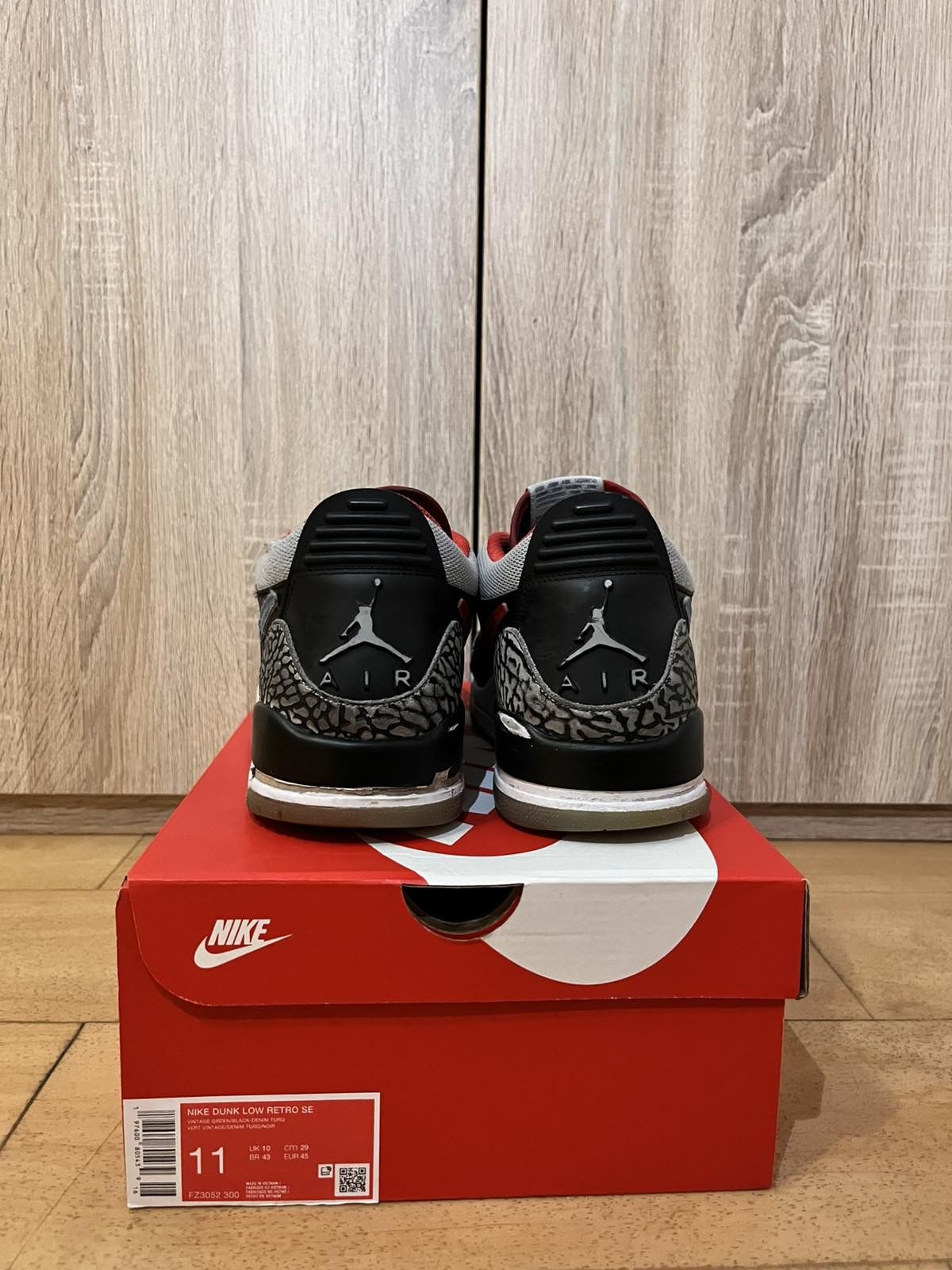 Jordan Brand Nike Jordan 312 Legacy Low Black Grey Valor Blue Size US 10 / EU 43 - 2 Thumbnail