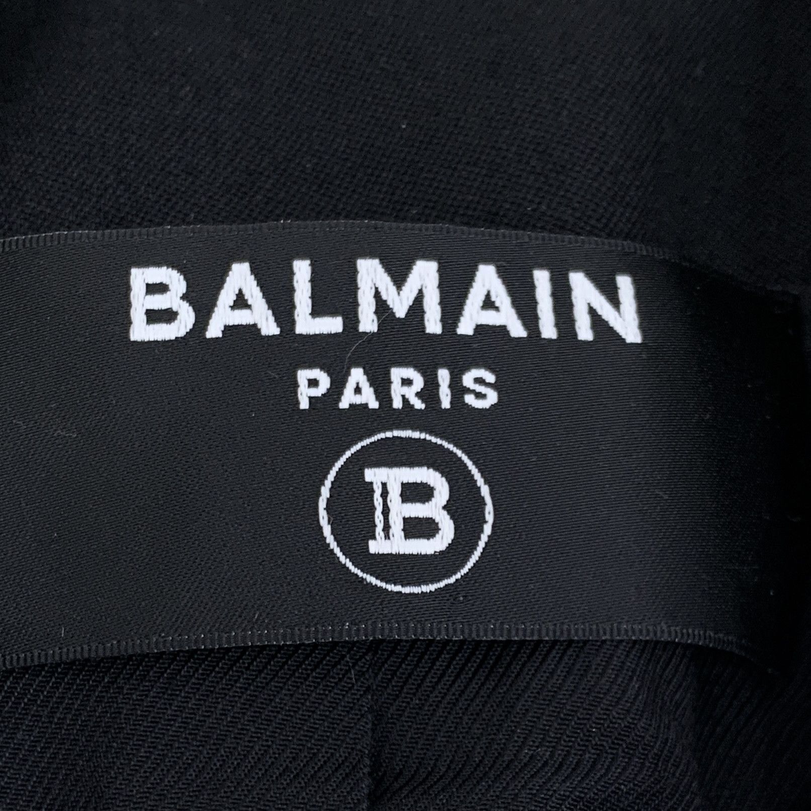 Balmain Balmain Black Wool Long-Sleeve Blazer Jacket (Size S) Size S / US 4 / IT 40 - 2 Thumbnail