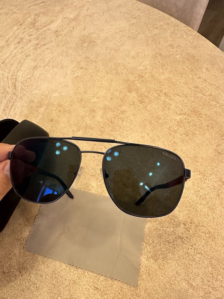Prada Prada SPS 53X Blue Lens Sunglasses Size ONE SIZE - 5 Thumbnail