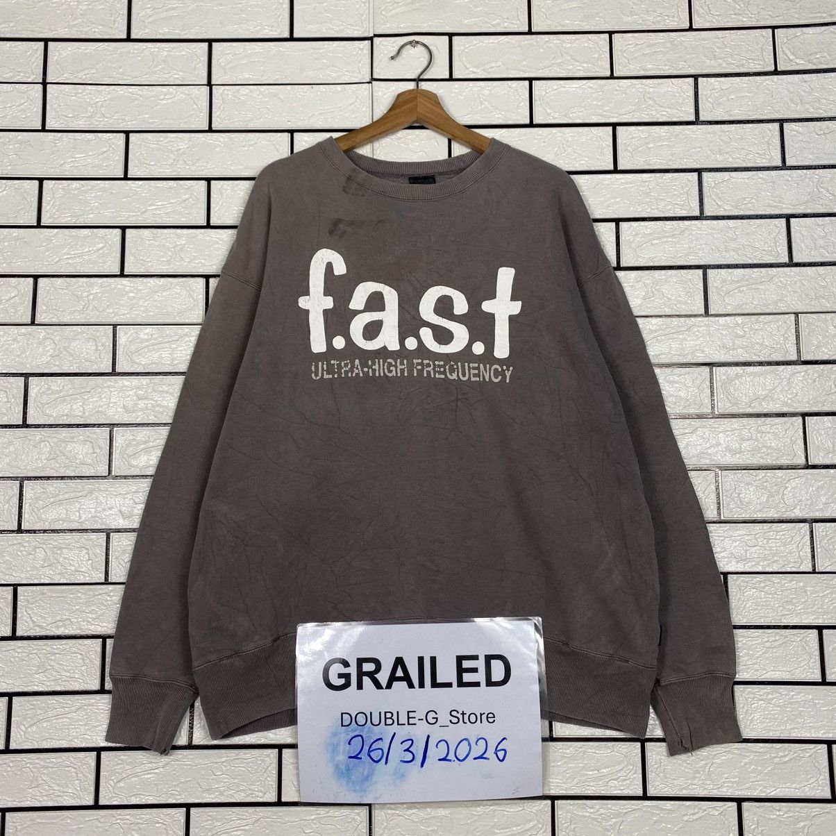 Japanese Brand Real Words Fast Big Logo Sweatshirt Issey Miyake Size US L / EU 52-54 / 3 - 1 Thumbnail