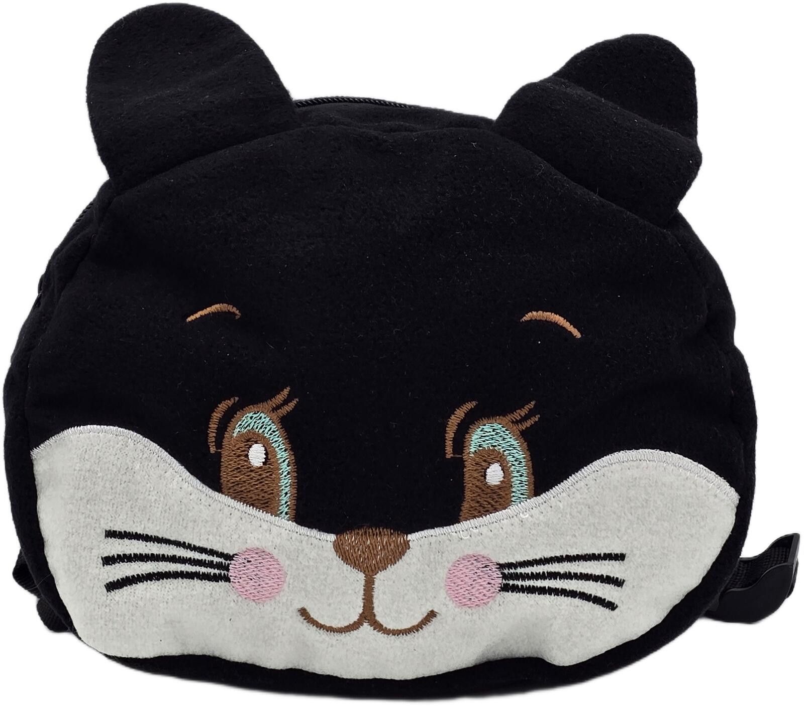 The Unbranded Brand Cute Black Cat Face Kids Backpack with Ears Size ONE SIZE - 3 Thumbnail