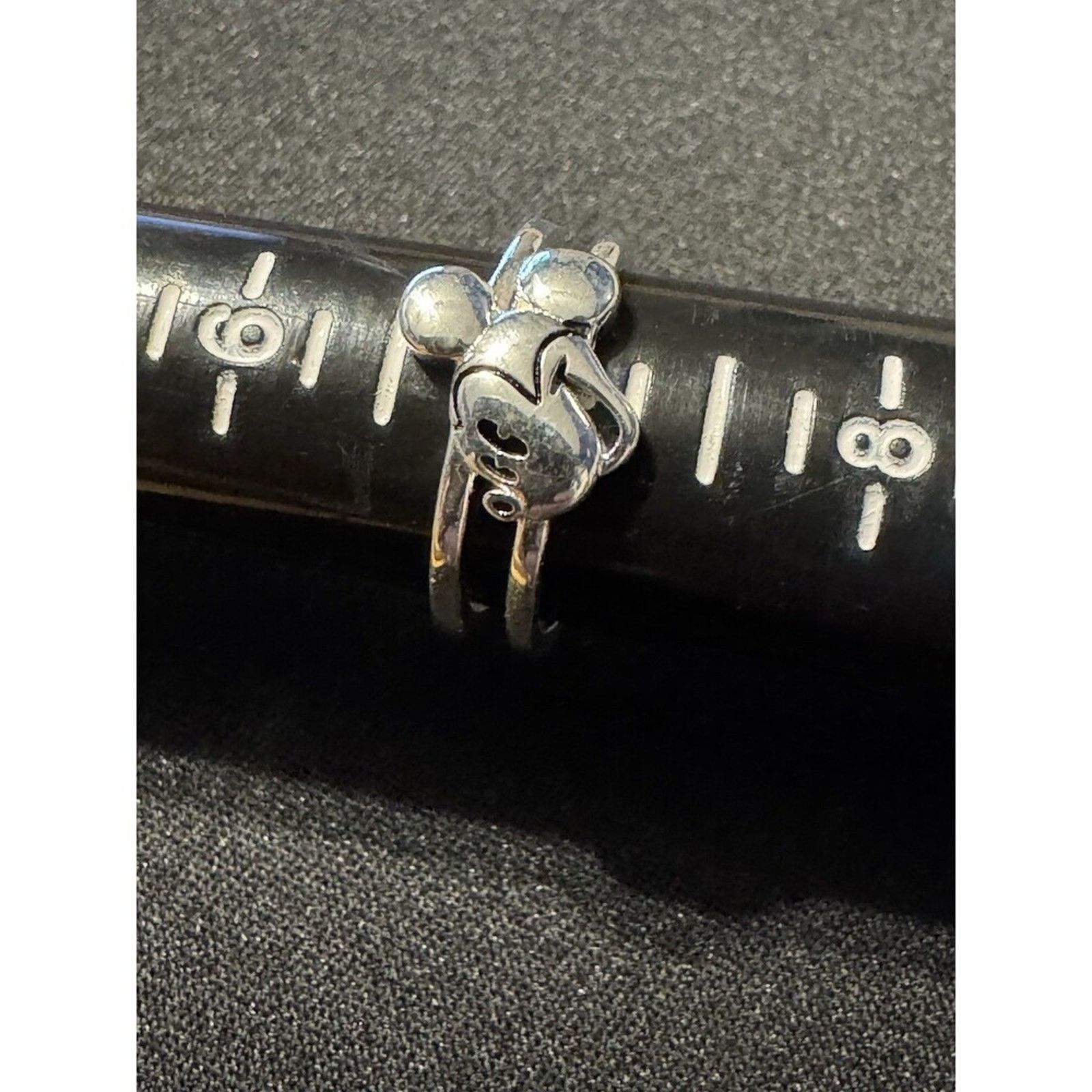 Disney 925 Sterling Silver Disney Mickey Mouse Ring Size 7 Size ONE SIZE - 2 Thumbnail