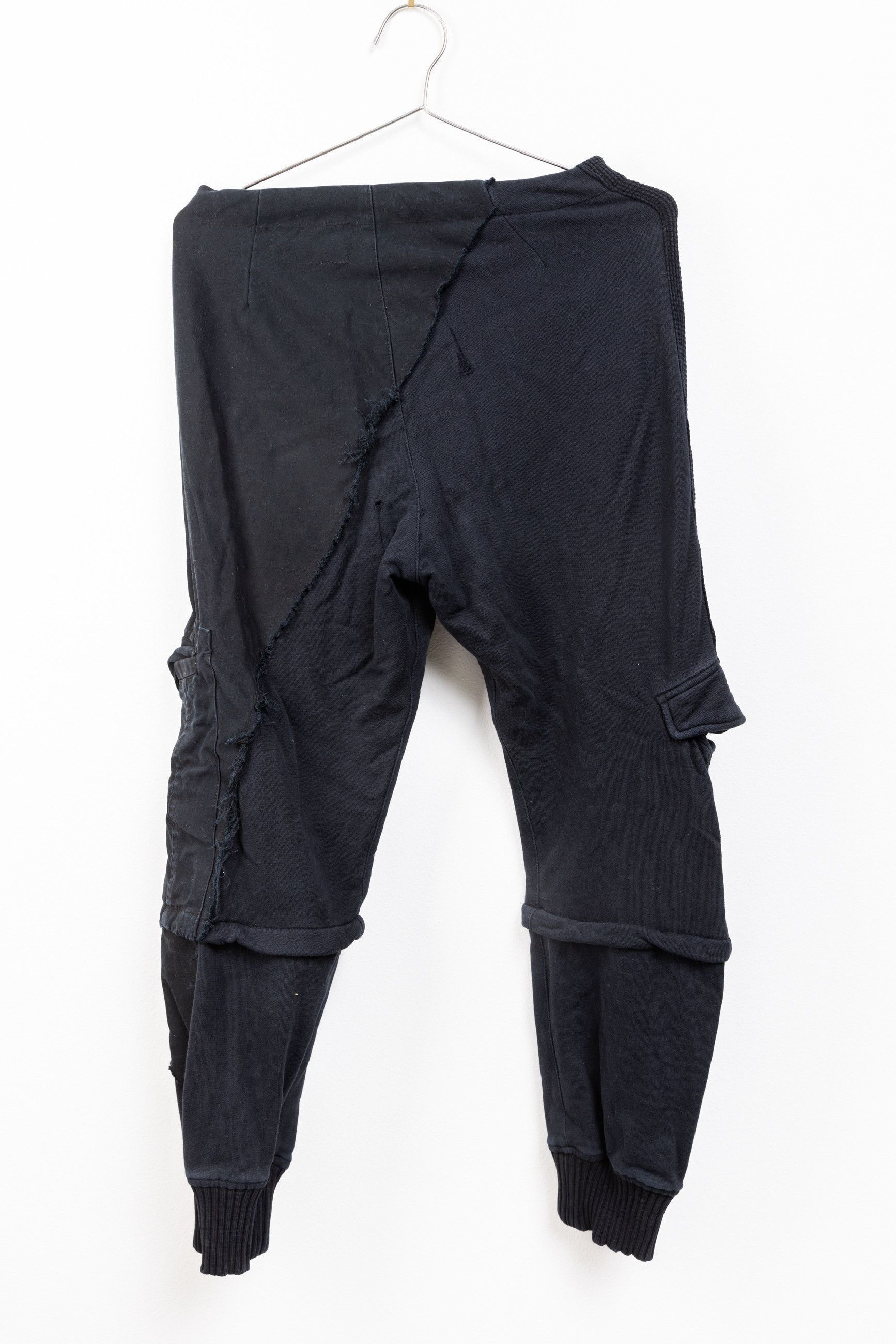 Greg Lauren Black fleece black army jacket GL cargo lounge pant Size US 30 / EU 46 - 2 Thumbnail