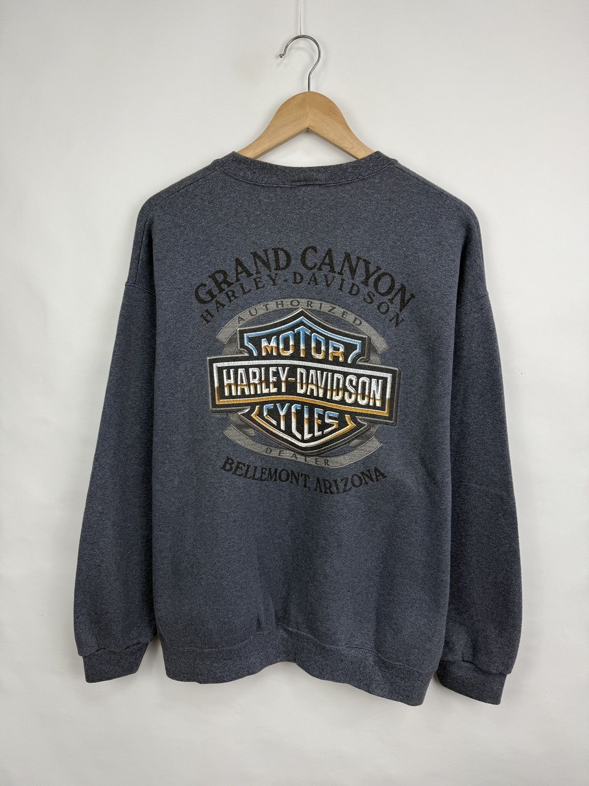 Harley Davidson 🇺🇸Vintage Y2K Harley Davidson Grand Canyon Arizona Sweatshirt Size US L / EU 52-54 / 3 - 4 Thumbnail
