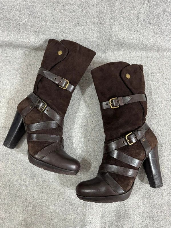 Stuart Weitzman Stuart Weitzman Wraparound Leather Suede Strap Boots 38 Size US 7.5 / IT 37.5 - 8 Thumbnail
